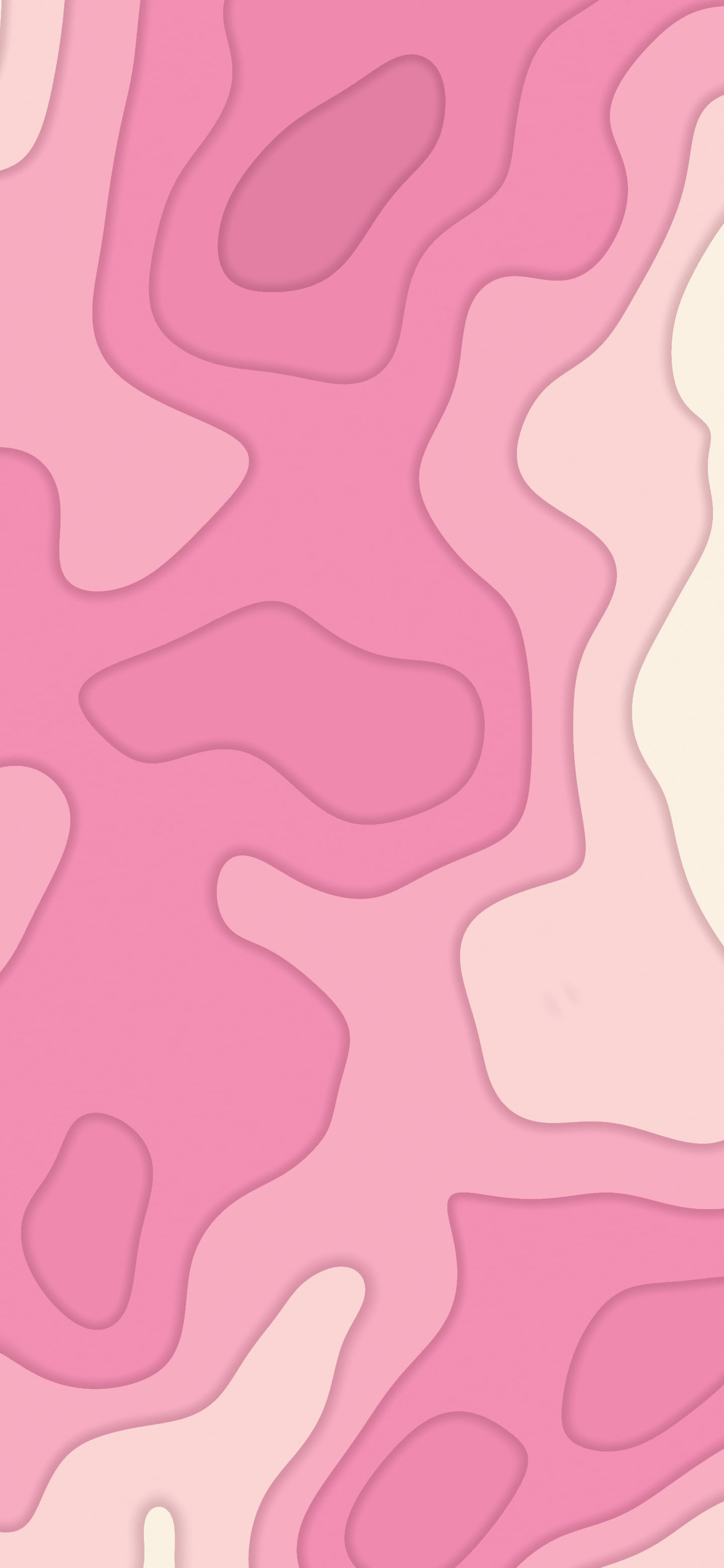 Pink and Cream Layered Topographic wallpaper for iPhone and Android