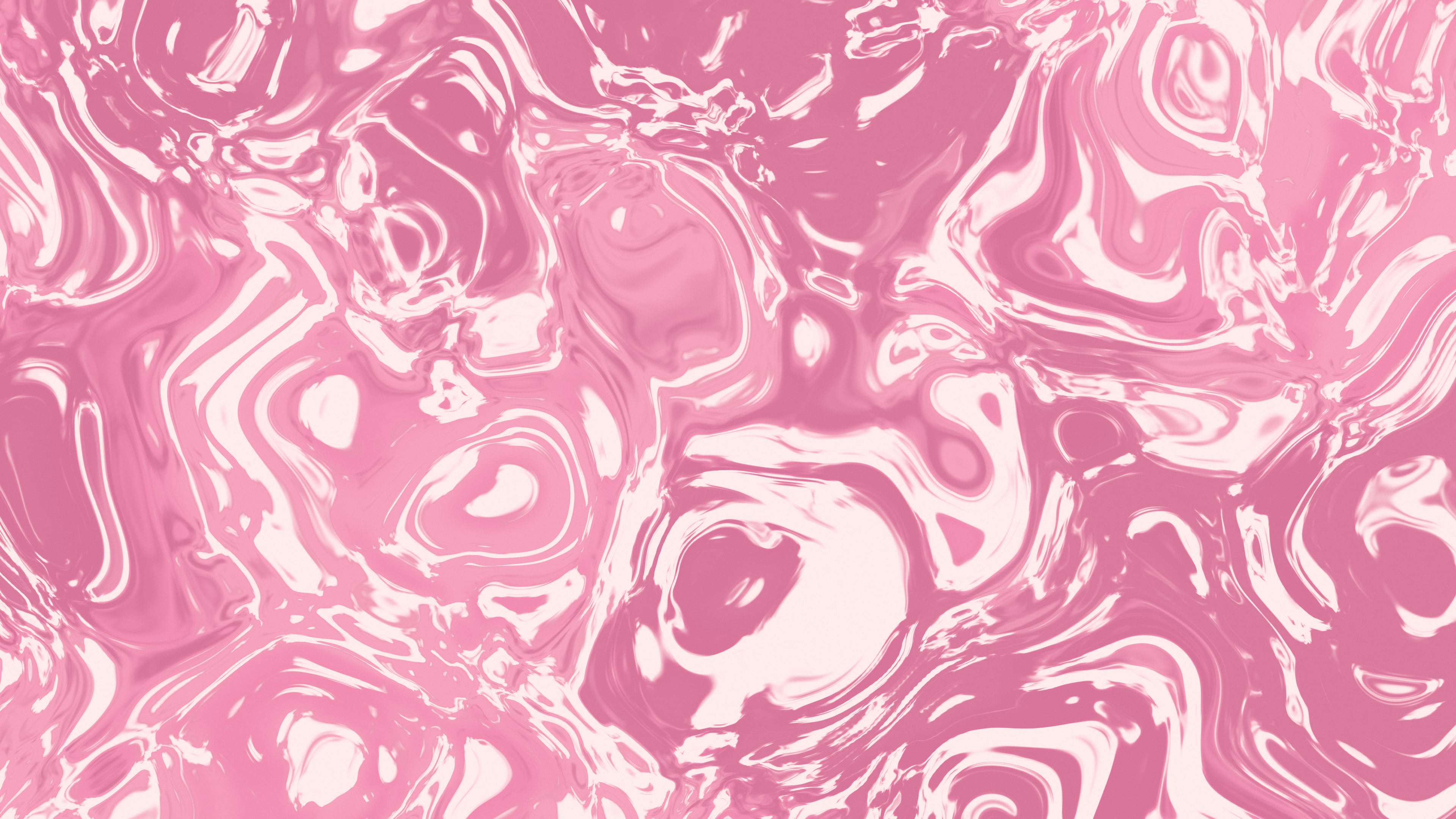 Pink and Cream Liquid Marble desktop wallpaper in 4K