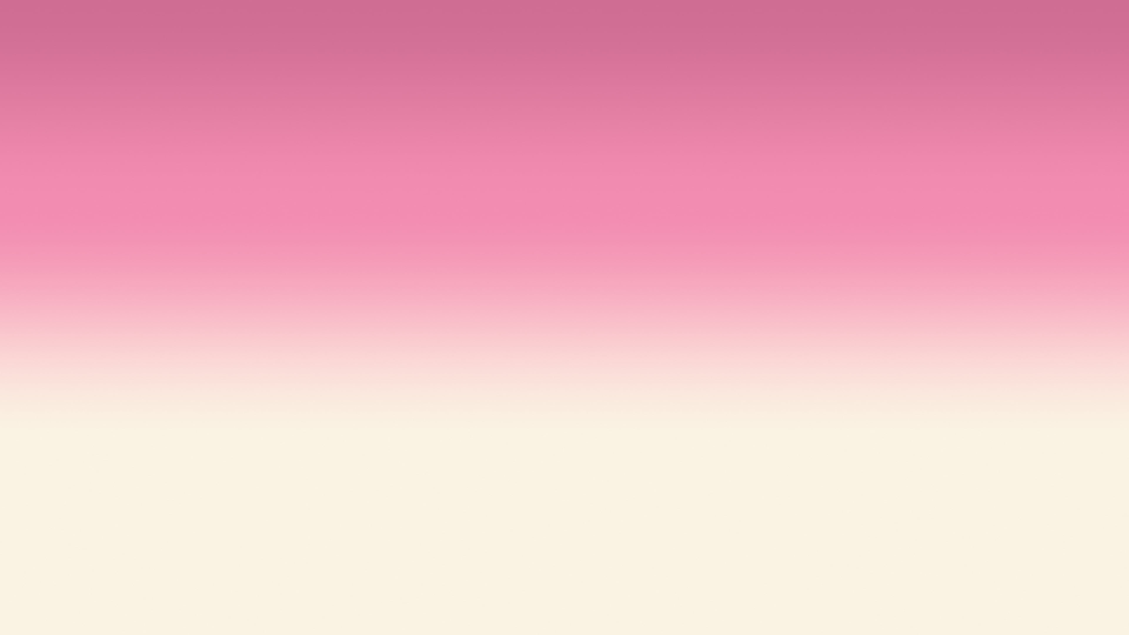 Pink and Cream Ombre Gradient desktop wallpaper in 4K
