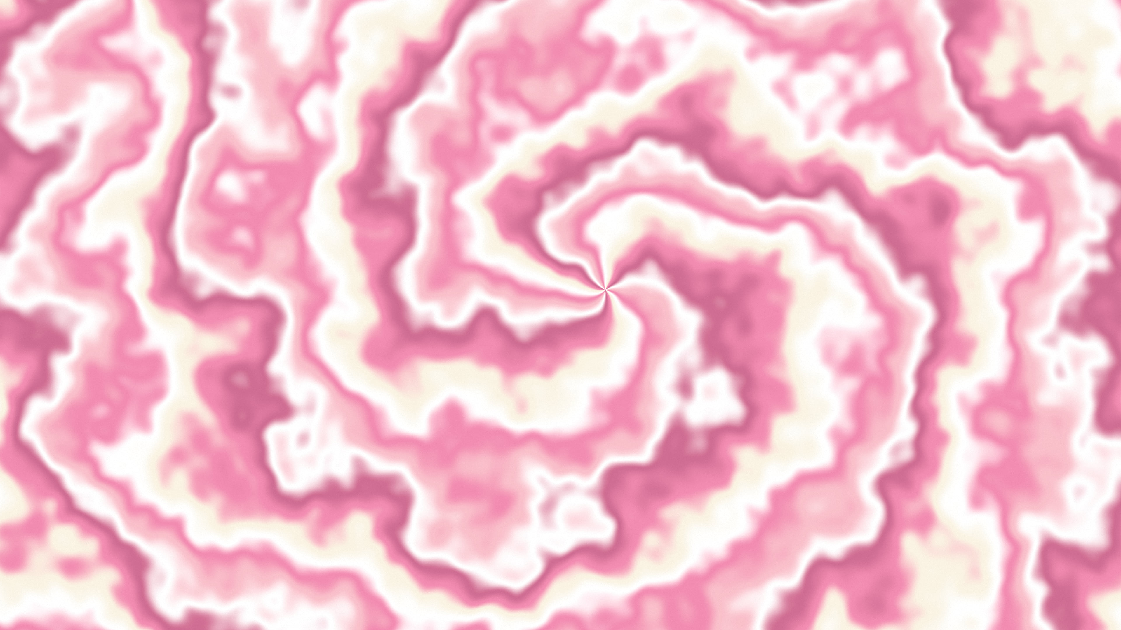 Pink and Cream Spiral Tie Dye desktop wallpaper in 4K