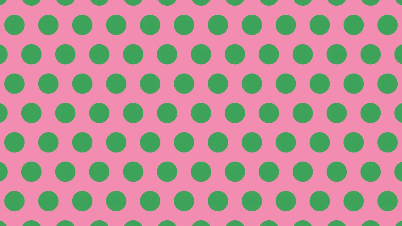 Pink and Green Polka Dot desktop wallpaper in 4K