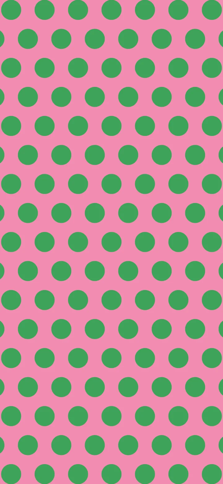 Pink and Green Polka Dot wallpaper for iPhone and Android