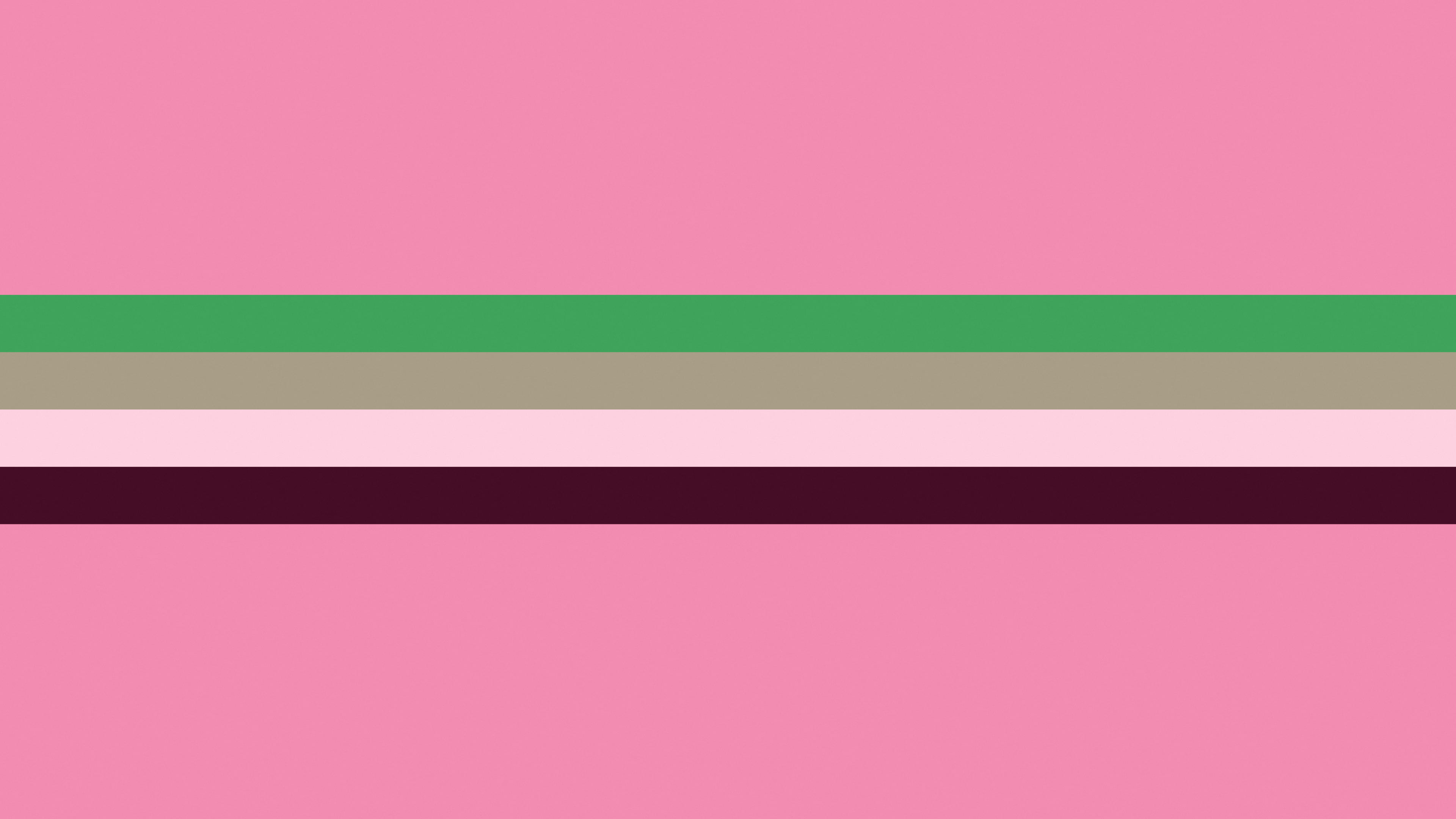 Pink and Green Retro Stripe desktop wallpaper in 4K