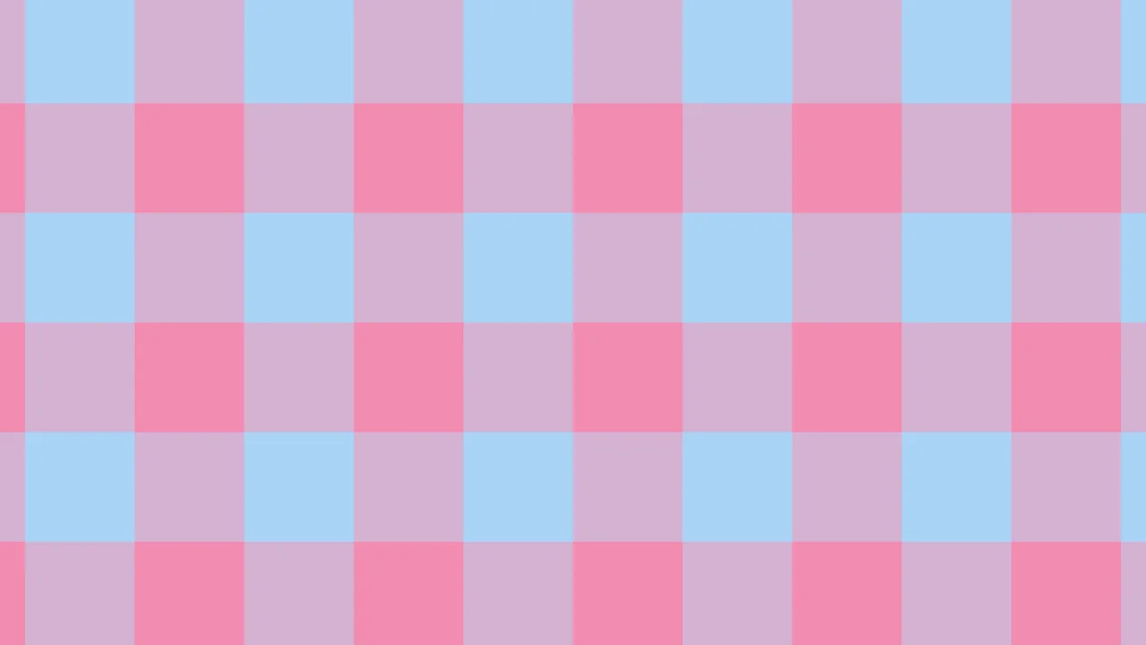 Pink and Light Blue Buffalo Check Plaid desktop wallpaper in 4K