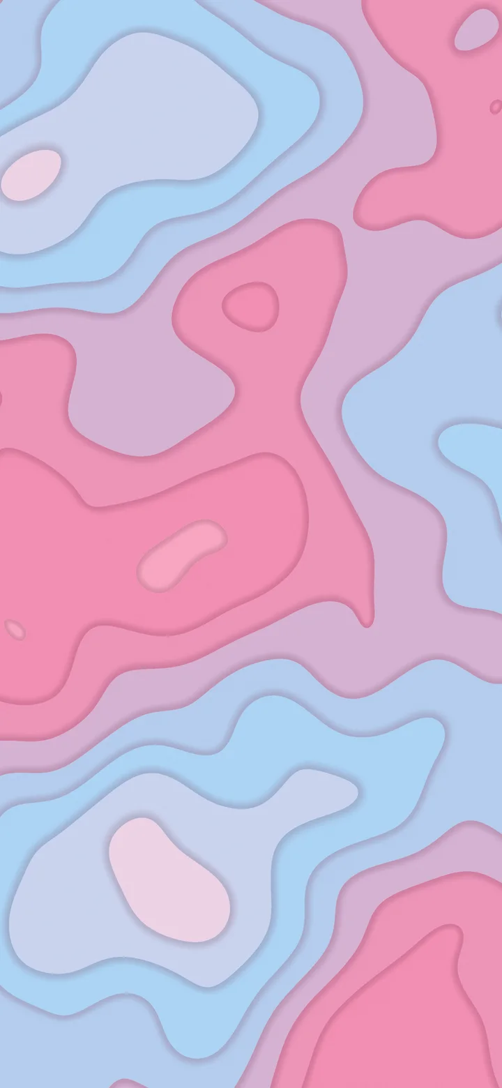 Pink and Light Blue Layered Topographic wallpaper for iPhone and Android