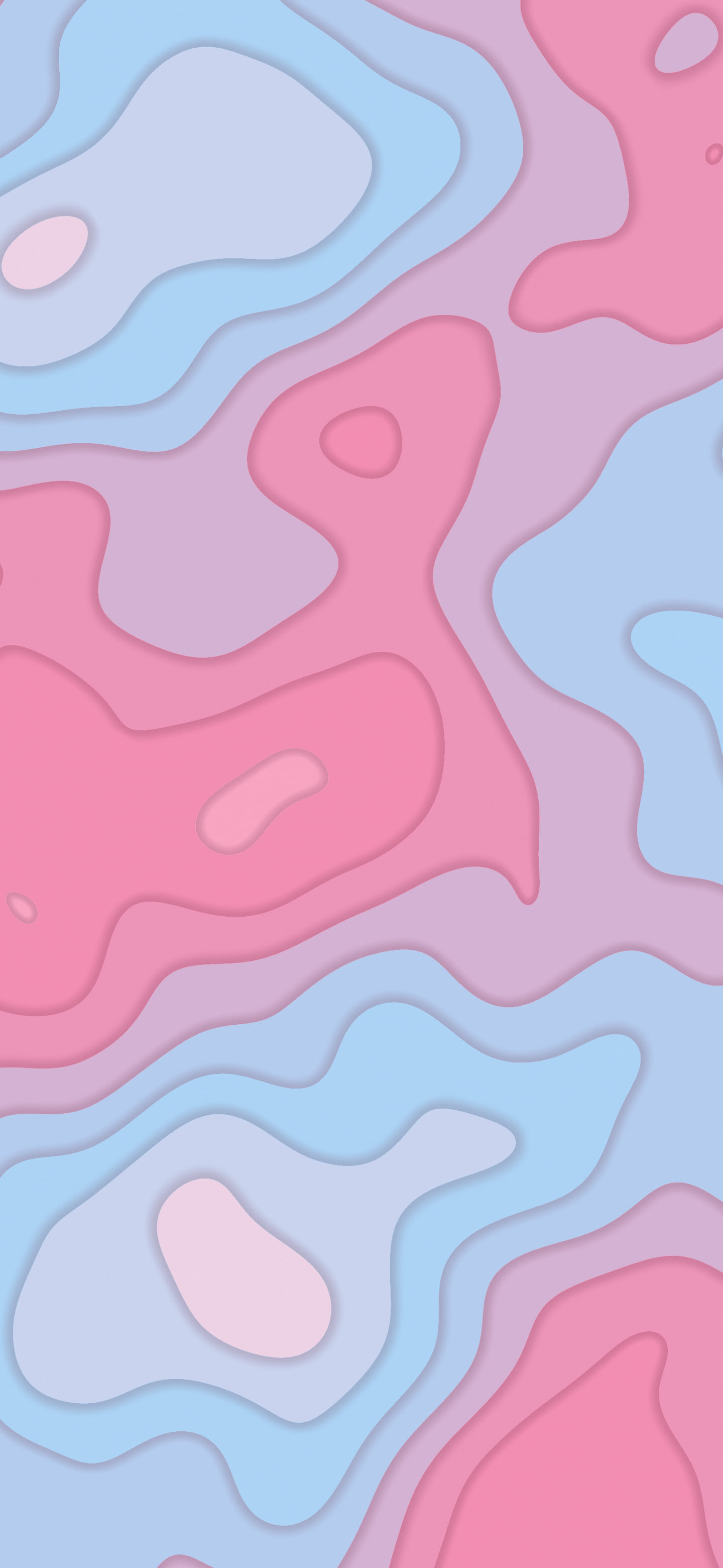 Pink and Light Blue Layered Topographic wallpaper for iPhone and Android