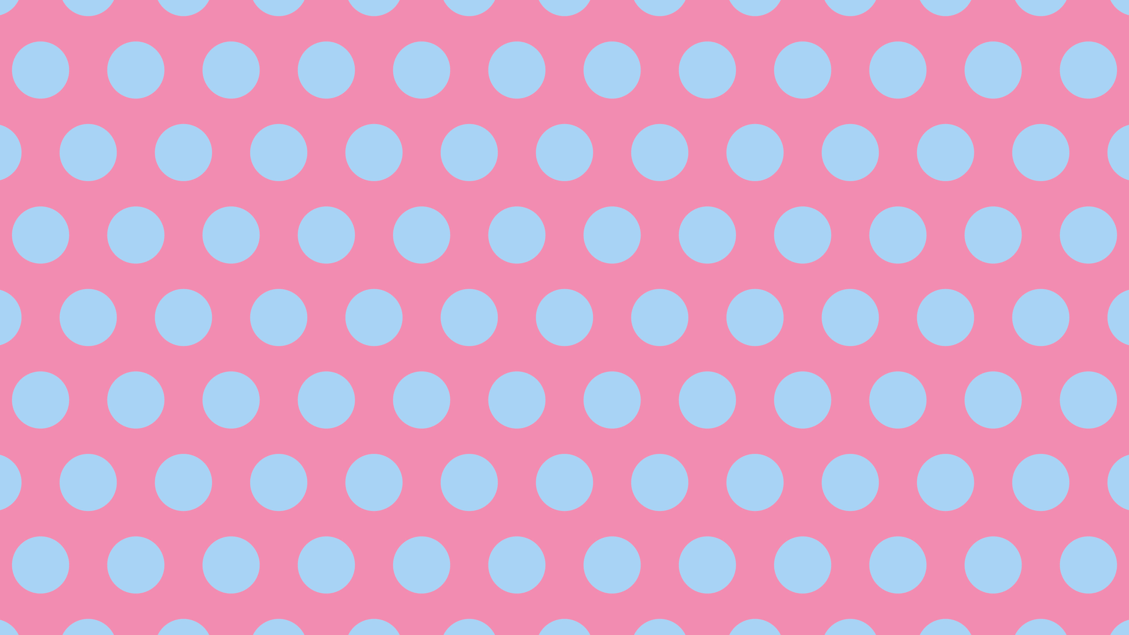 Pink and Light Blue Polka Dot desktop wallpaper in 4K