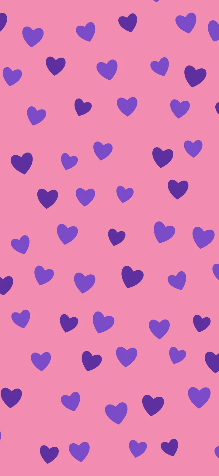 Pink and Purple Heart Pattern wallpaper for iPhone and Android