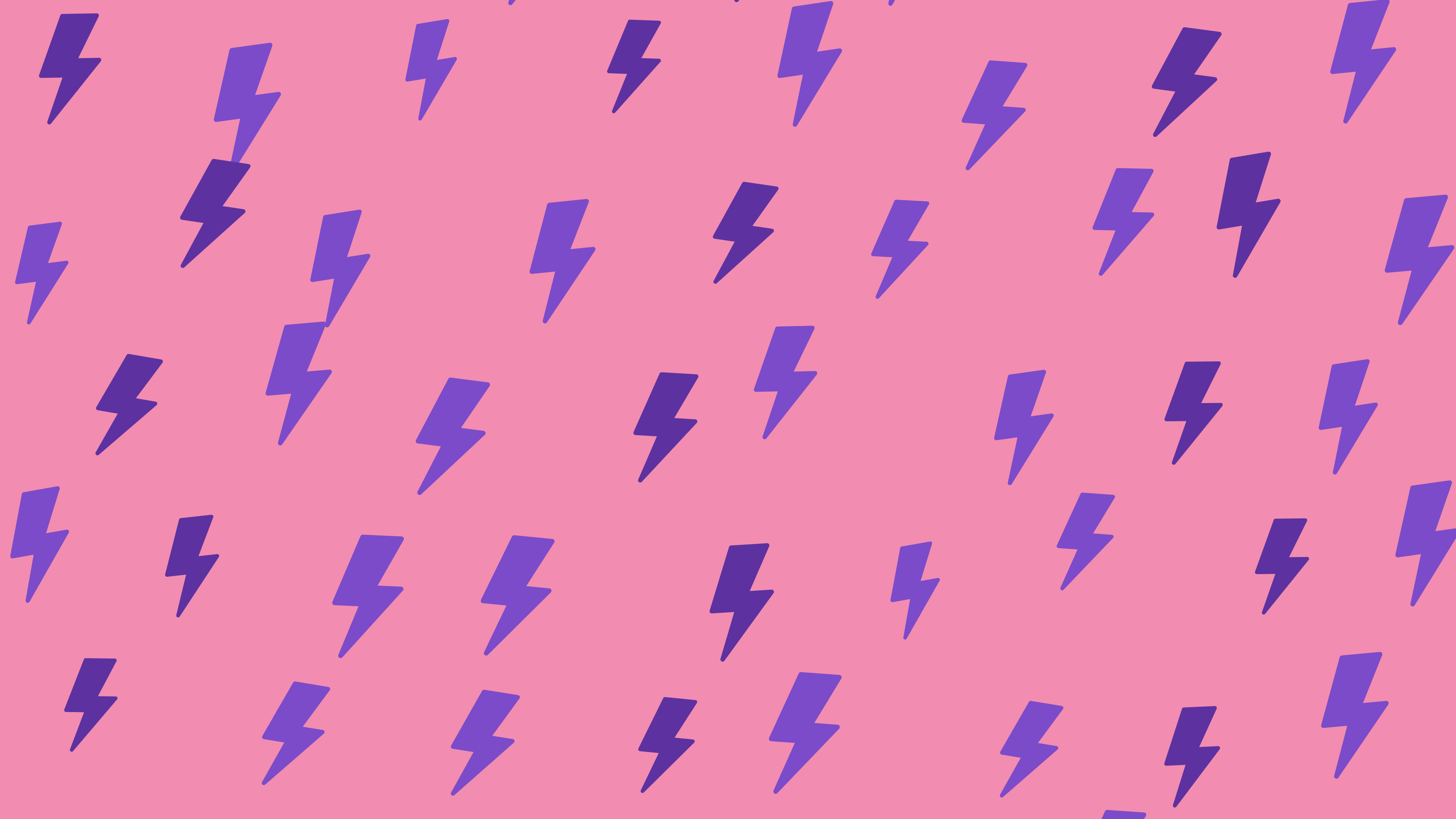 Pink and Purple Lightning Bolt Pattern desktop wallpaper in 4K