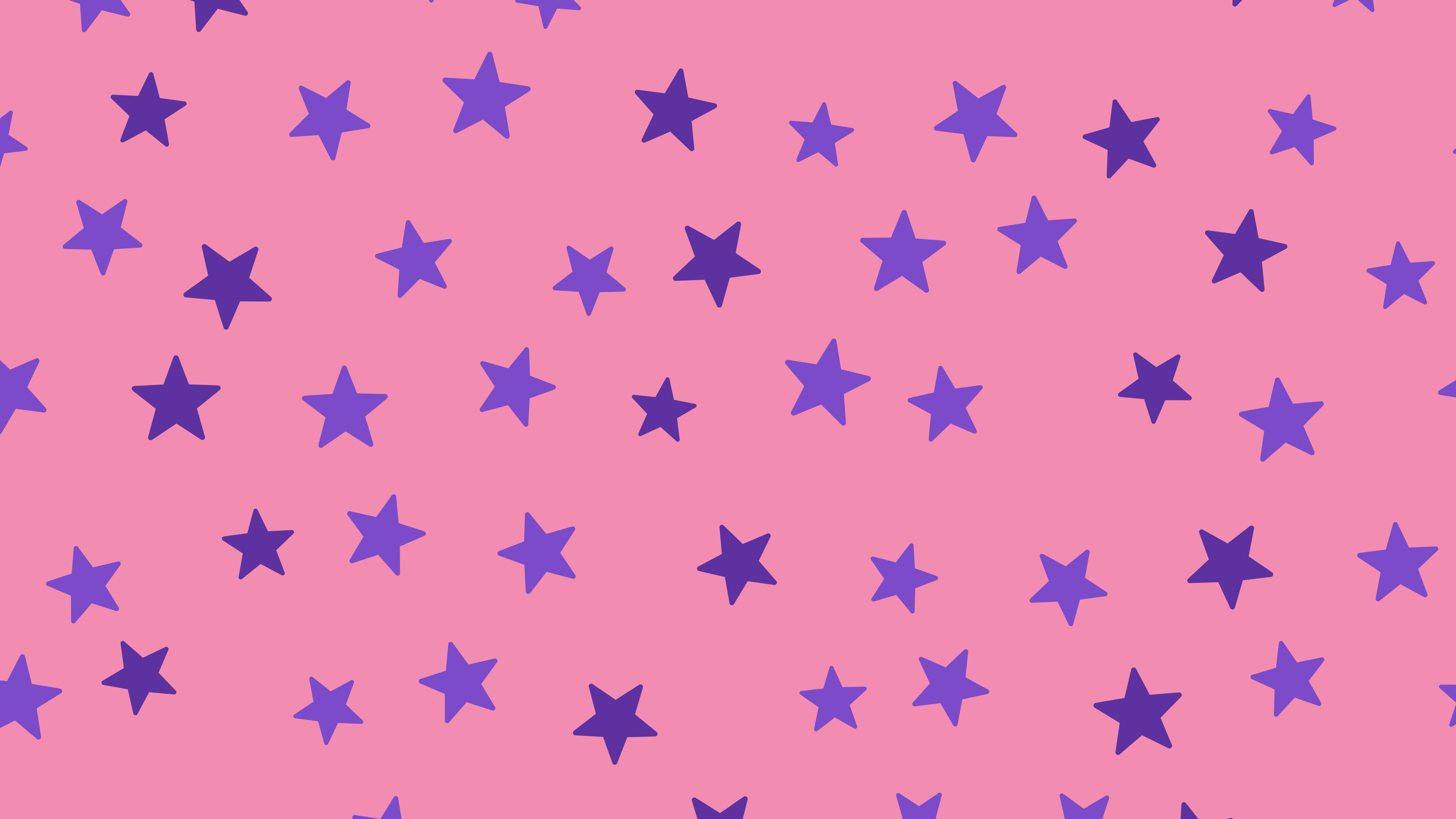Pink and Purple Star Pattern desktop wallpaper in 4K