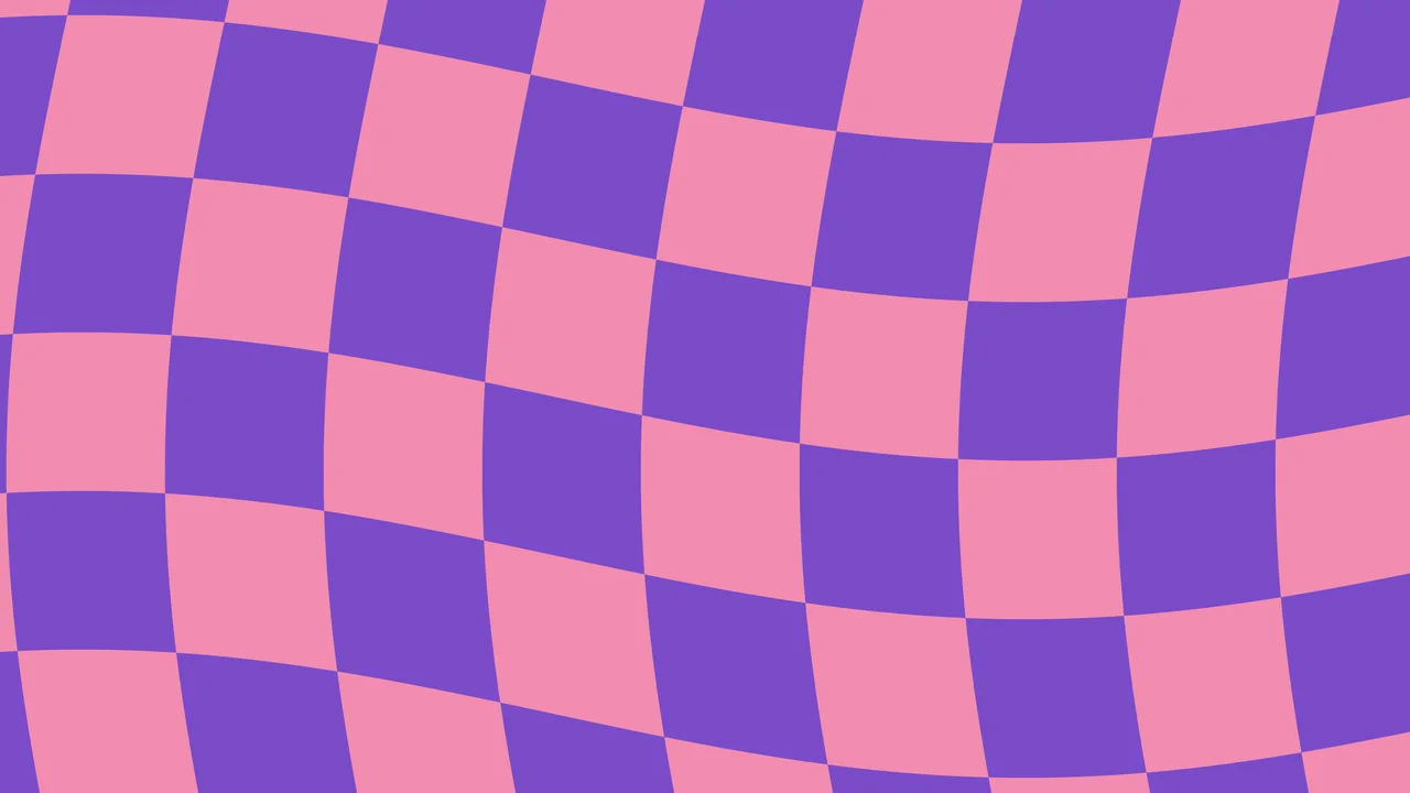 Pink and Purple Wavy Checkered desktop wallpaper in 4K