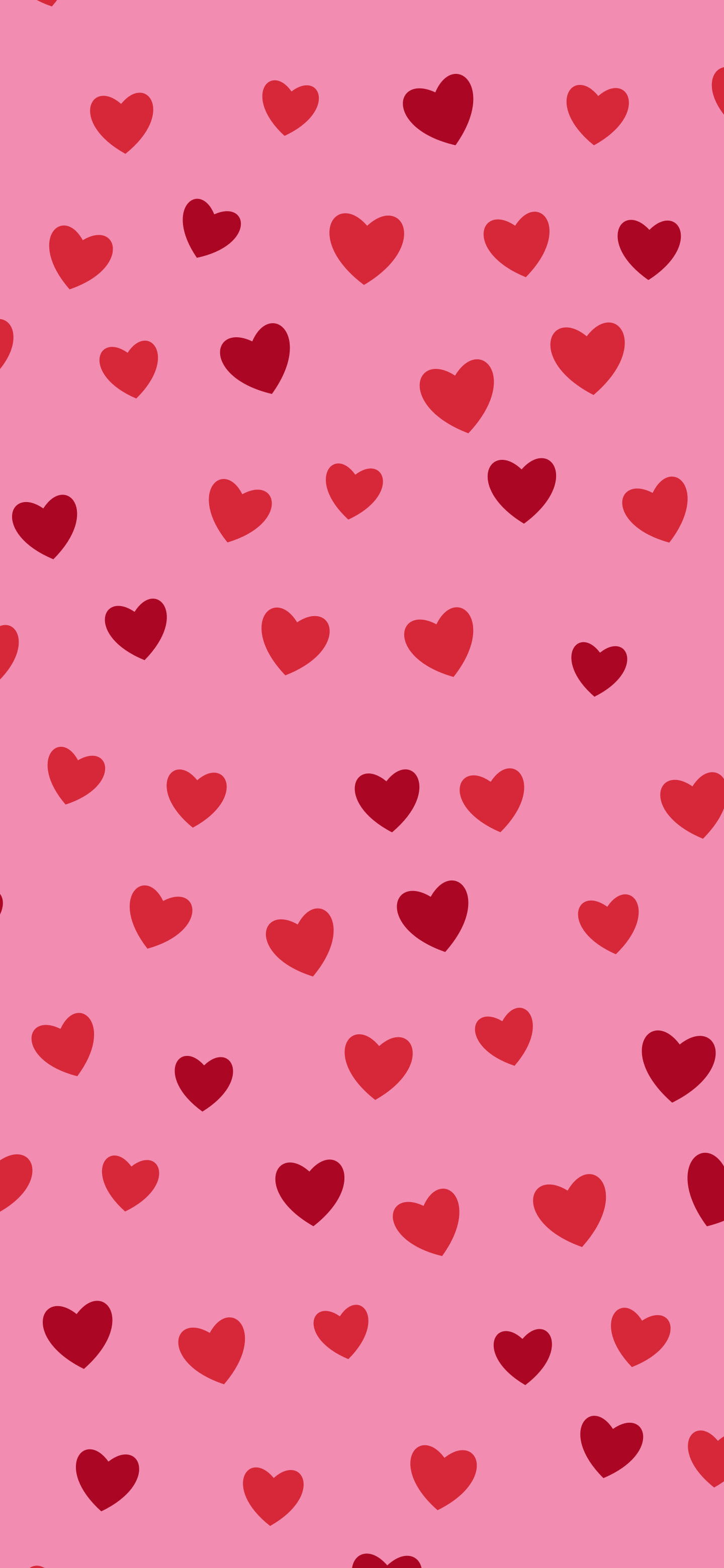 Pink and Red Heart Pattern wallpaper for iPhone and Android