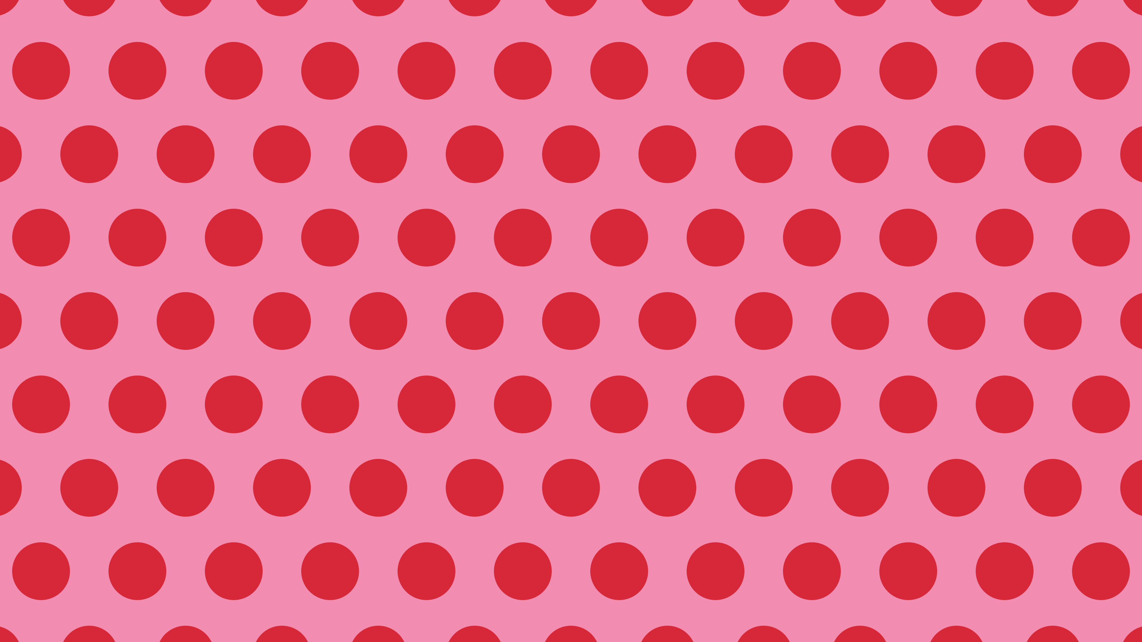 Pink and Red Polka Dot desktop wallpaper in 4K
