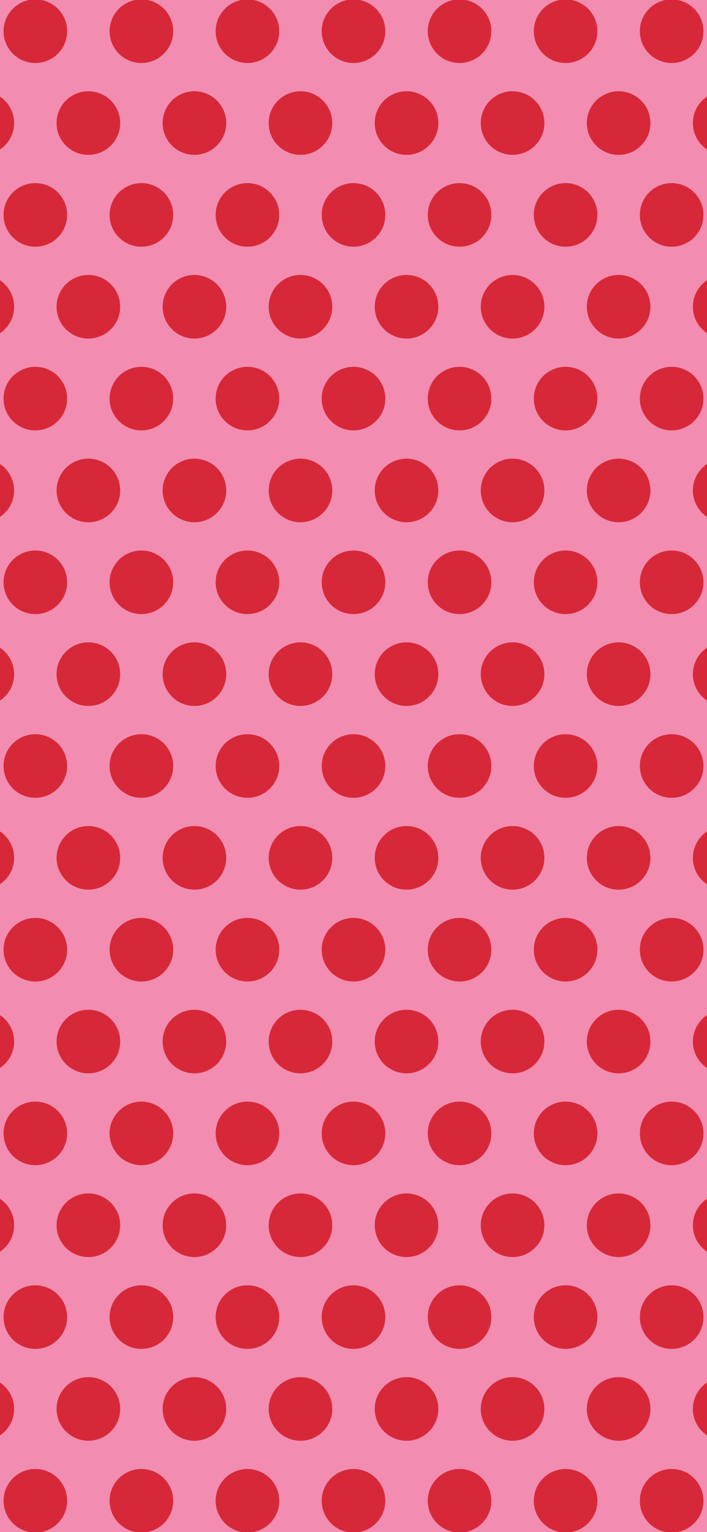 Pink and Red Polka Dot wallpaper for iPhone and Android