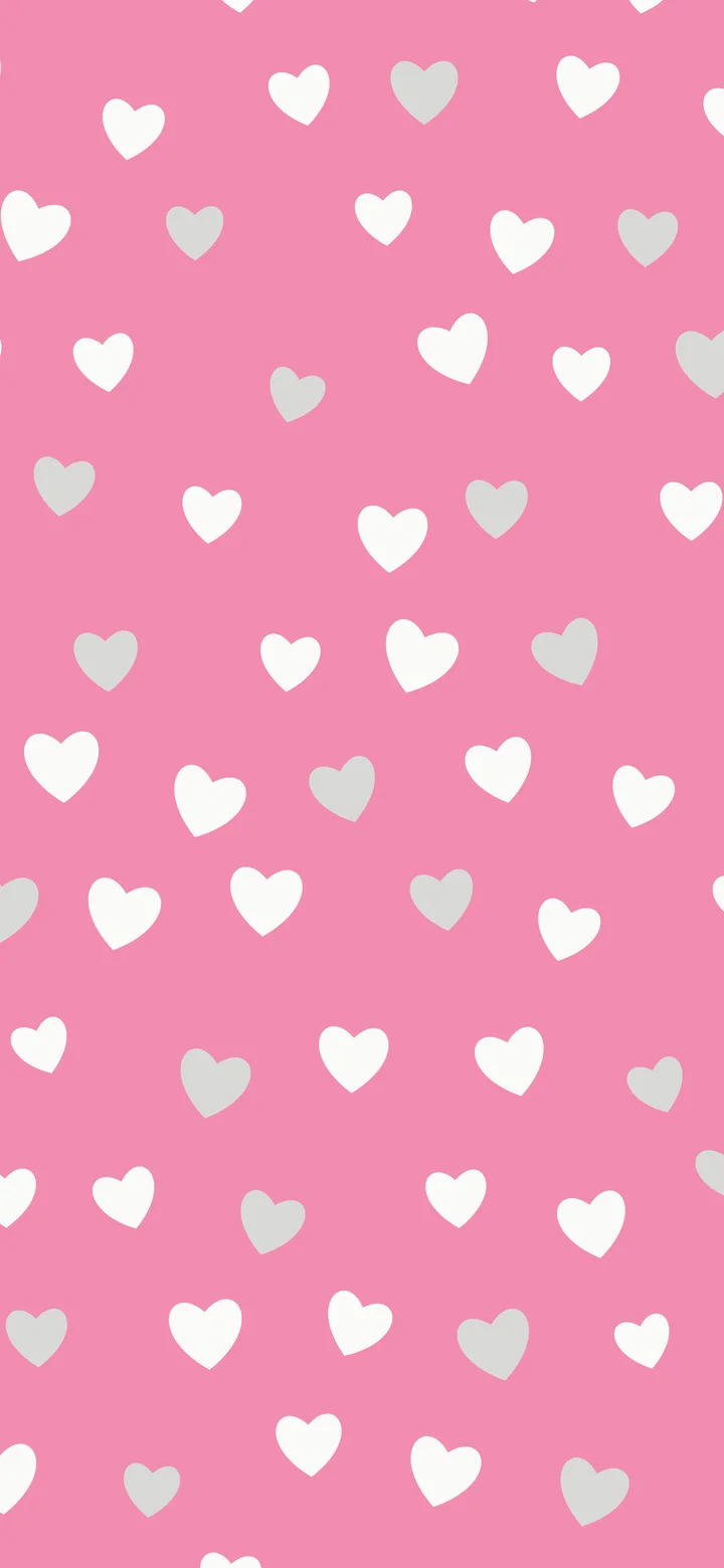 Pink and White Heart Pattern wallpaper for iPhone and Android