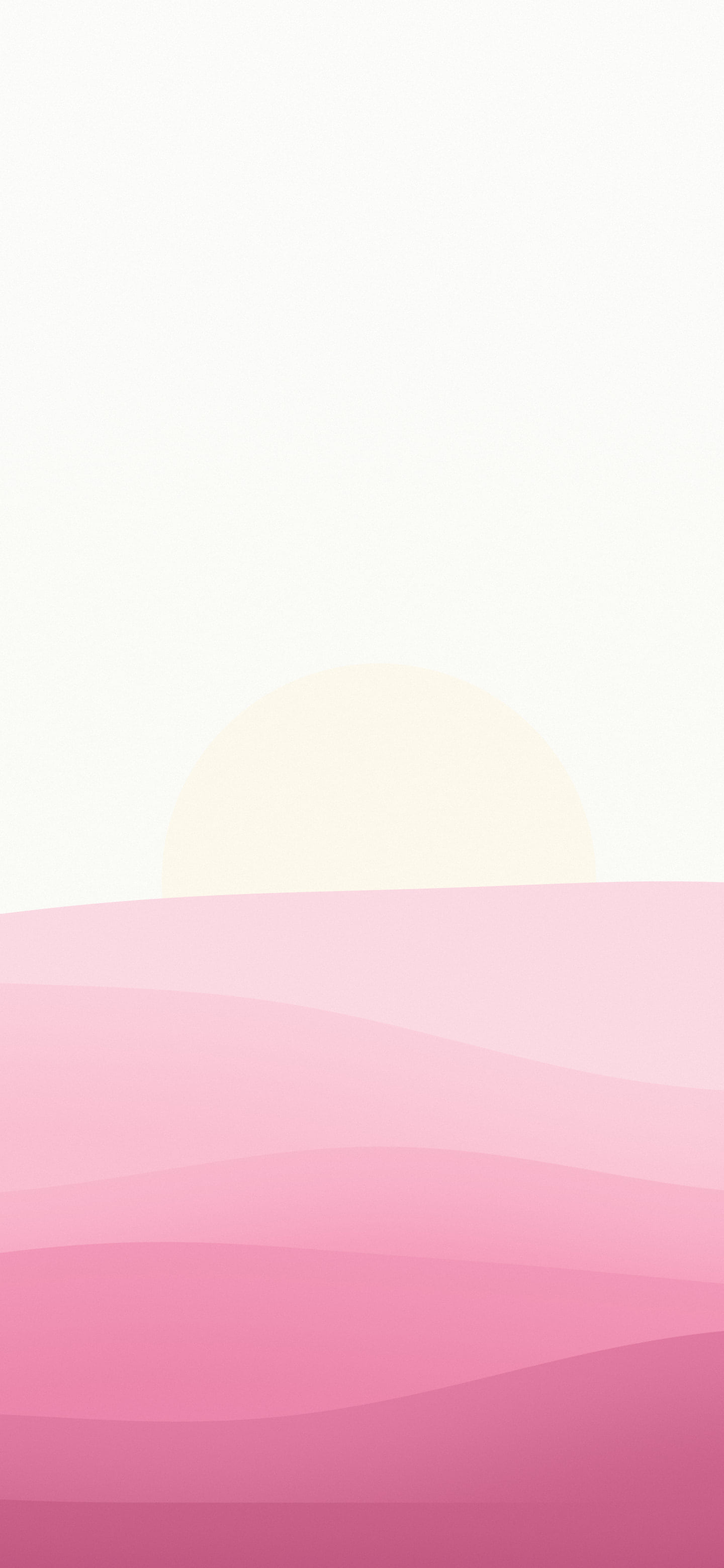Pink and White Minimalist Sunset Hills wallpaper for iPhone and Android