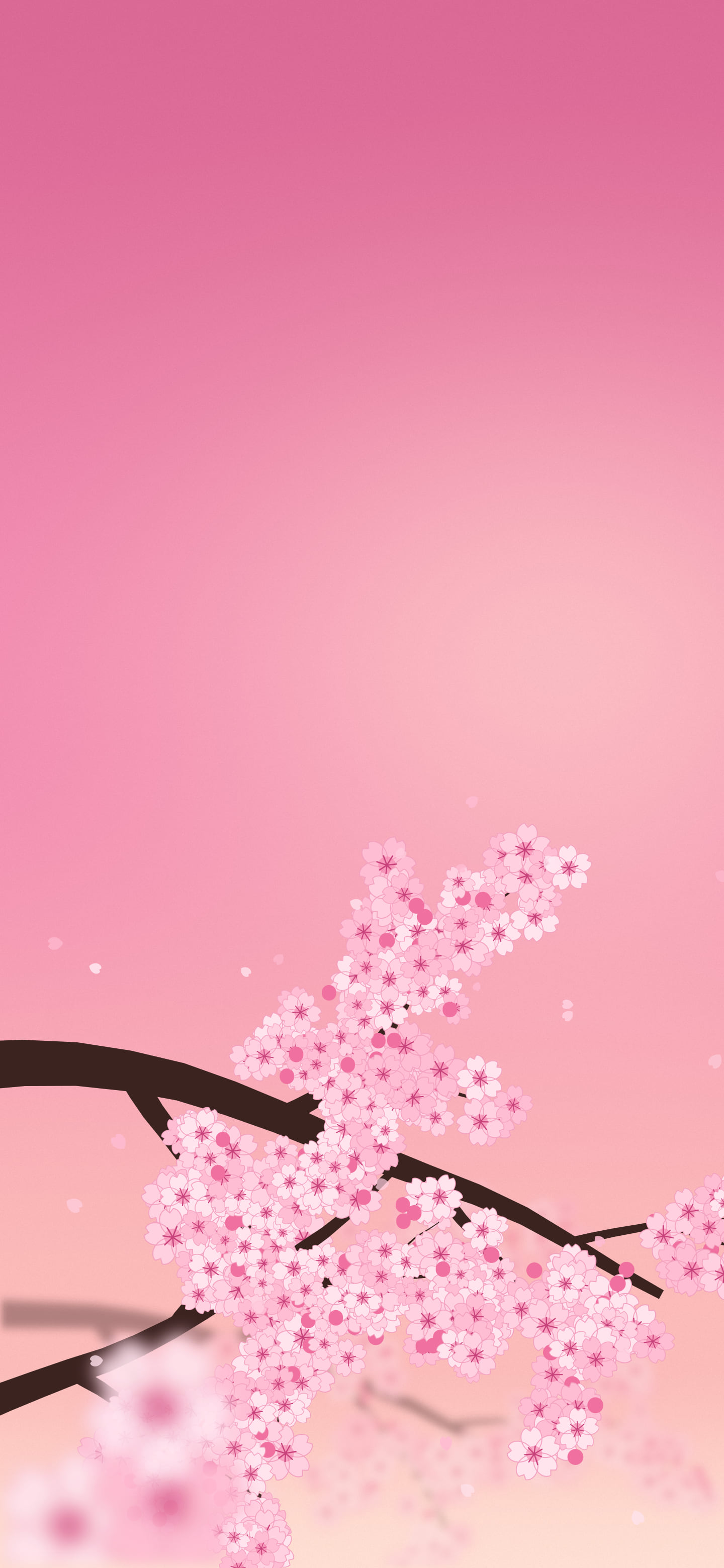 Pink Cherry Blossom Branch wallpaper for iPhone and Android