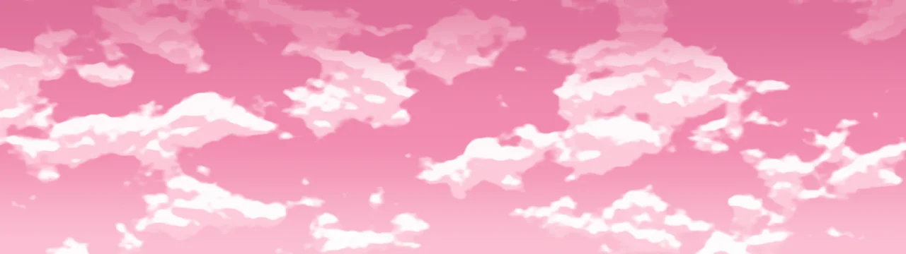 Pink Cloudy Sky dual monitor wallpaper, 7680 × 2160