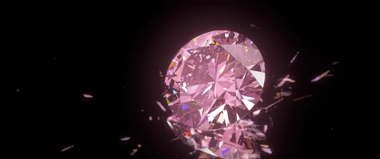 Pink Diamond ultrawide wallpaper, 3440 × 1440