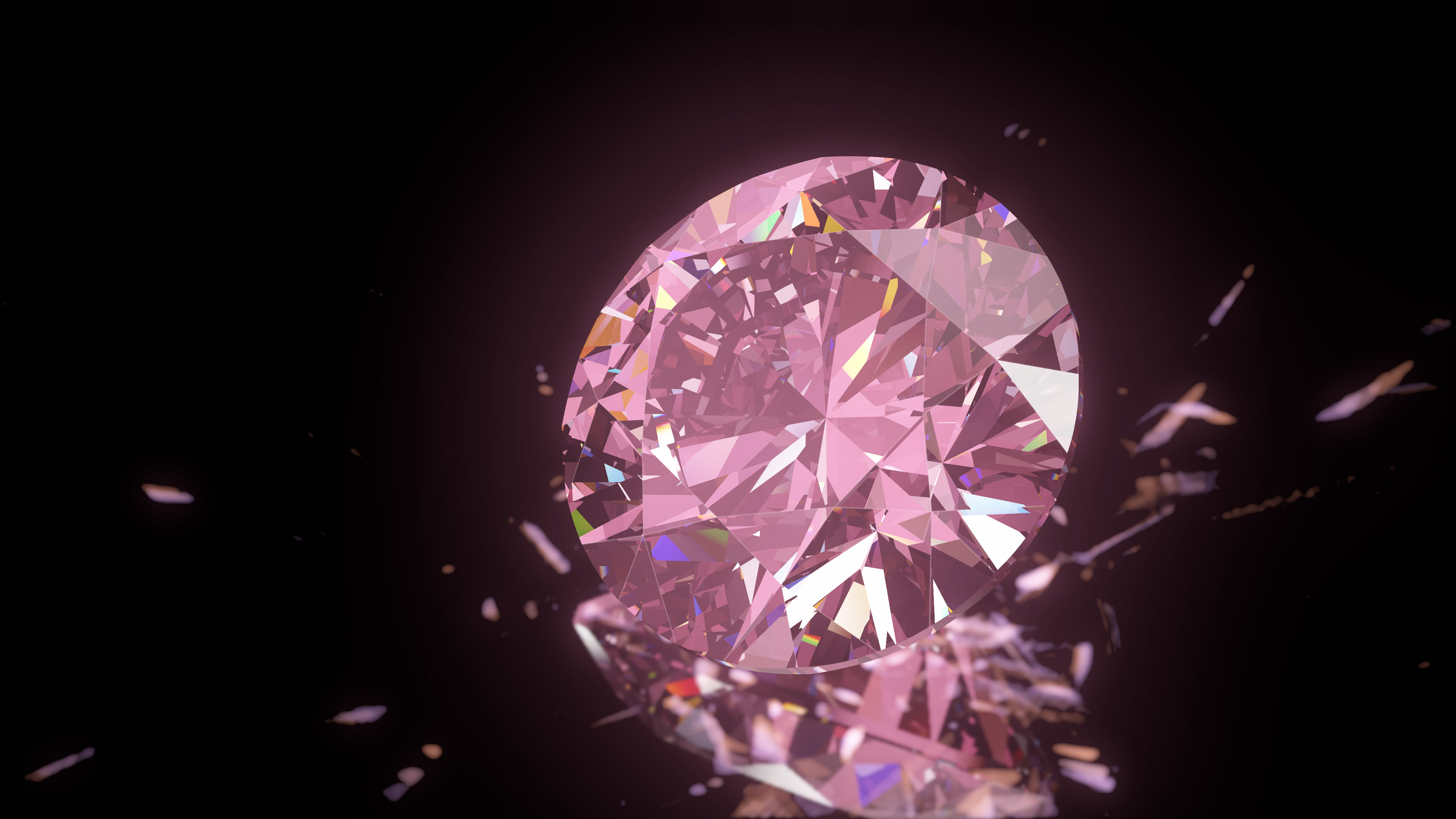 Pink Diamond desktop wallpaper in 4K