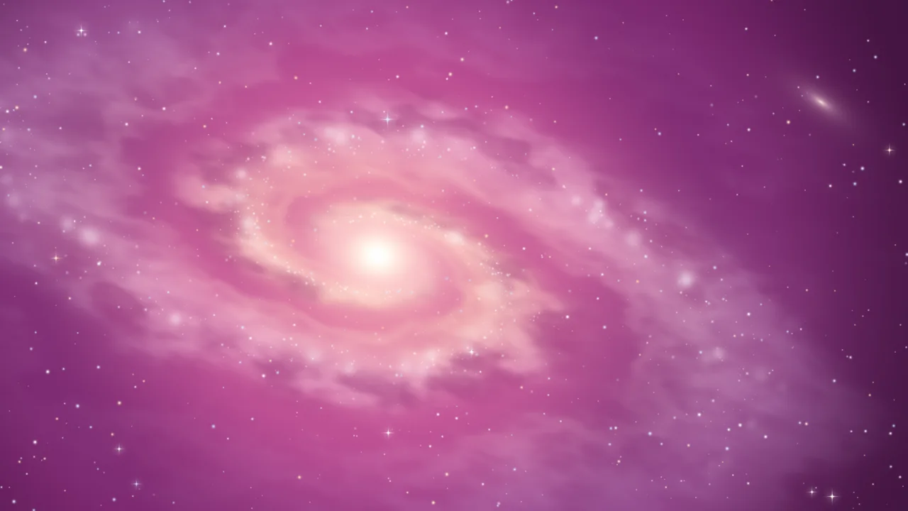 Pink Dreamy Galaxy desktop wallpaper in 4K