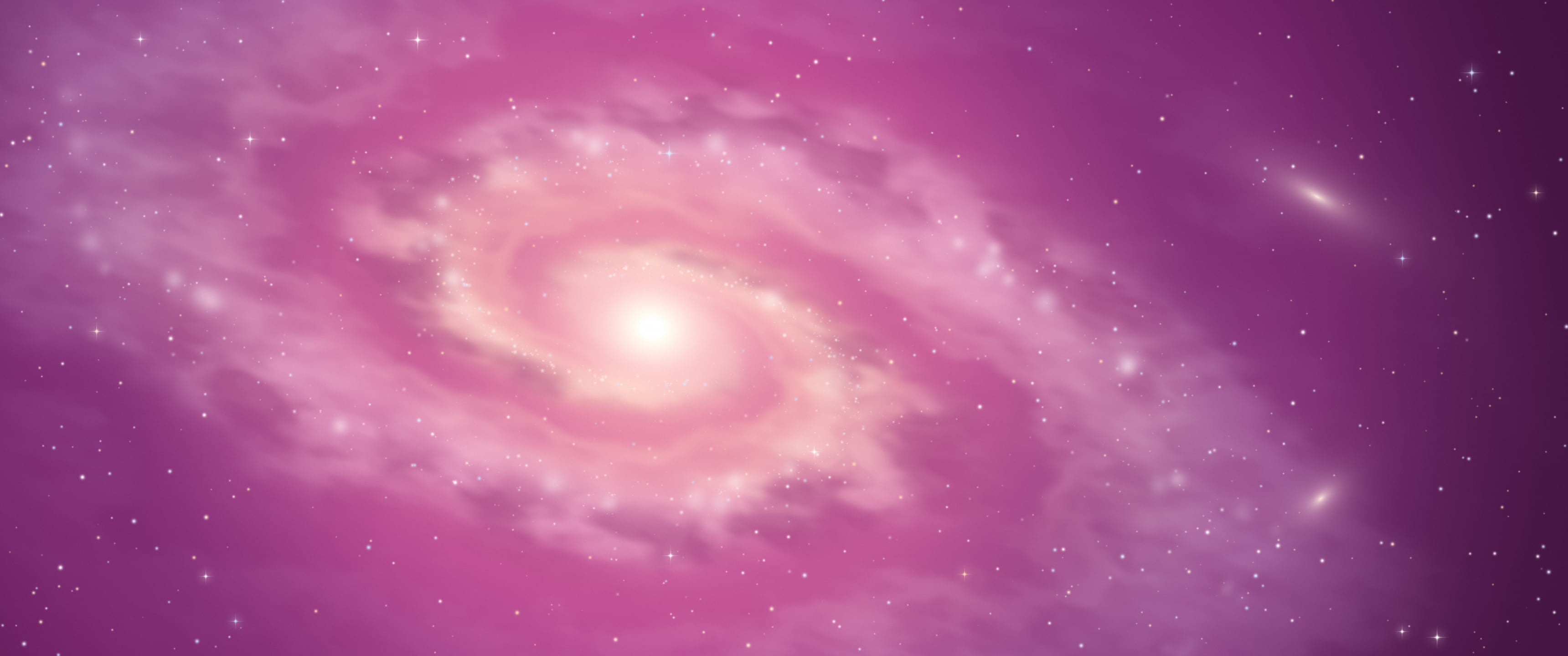 Pink Dreamy Galaxy ultrawide wallpaper, 3440 × 1440
