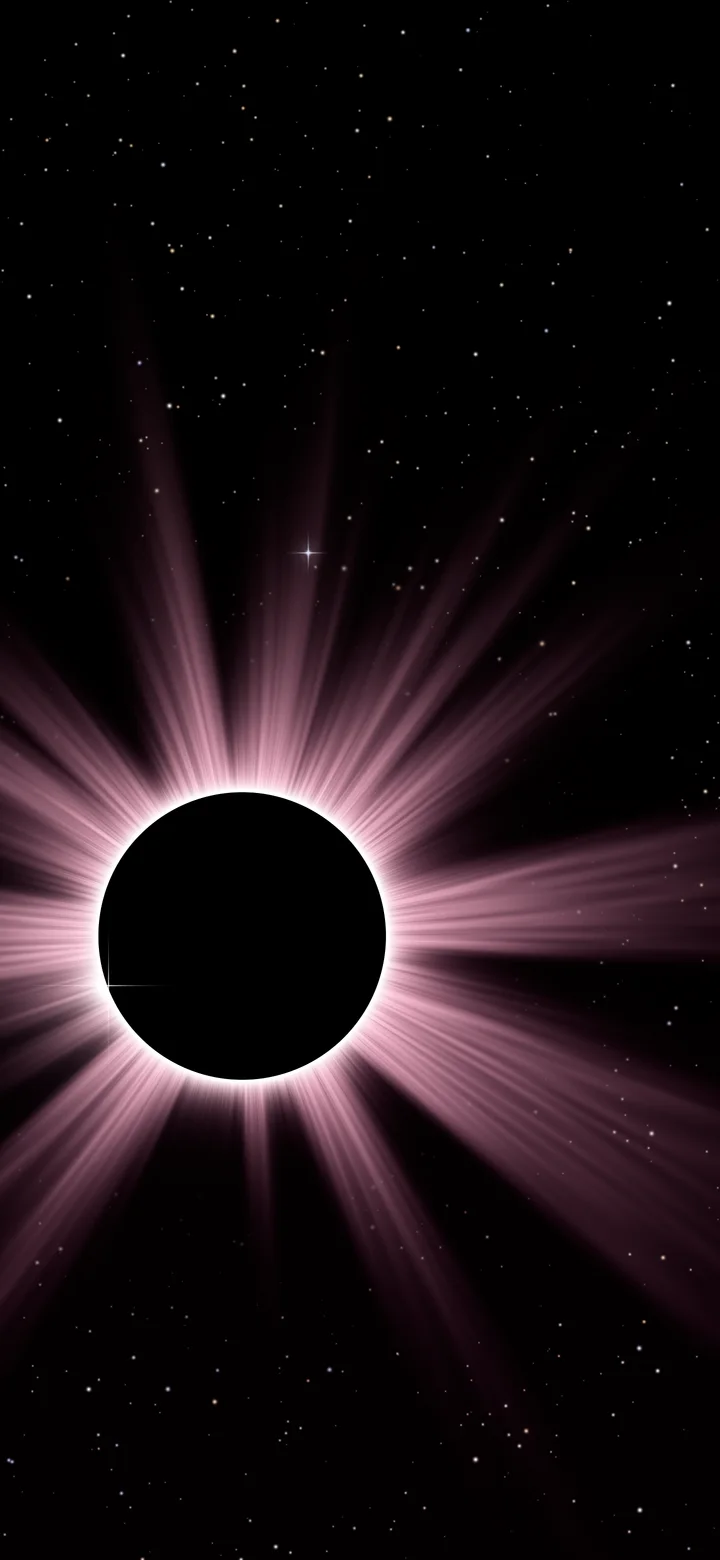 Pink Eclipse wallpaper for iPhone and Android