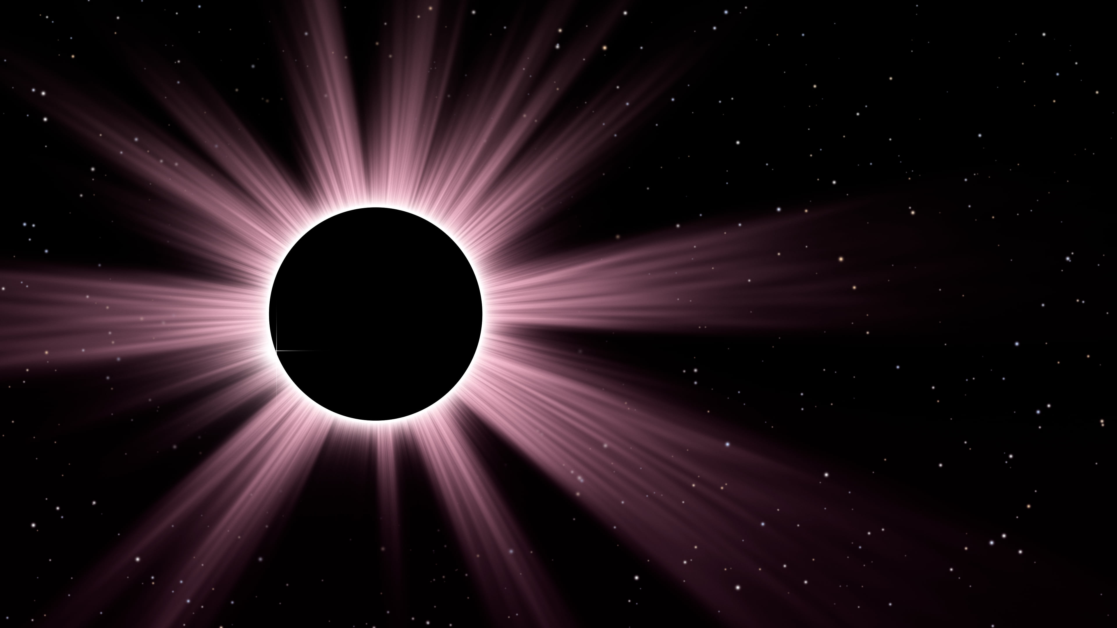 Pink Eclipse desktop wallpaper in 4K
