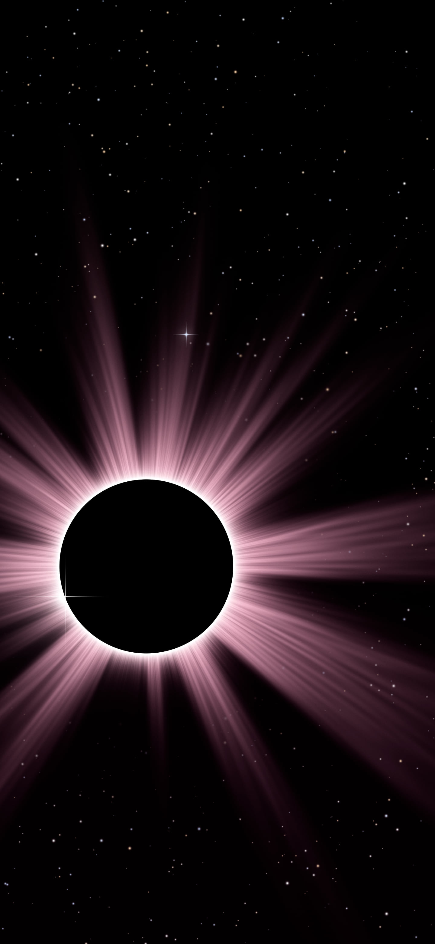 Pink Eclipse wallpaper for iPhone and Android