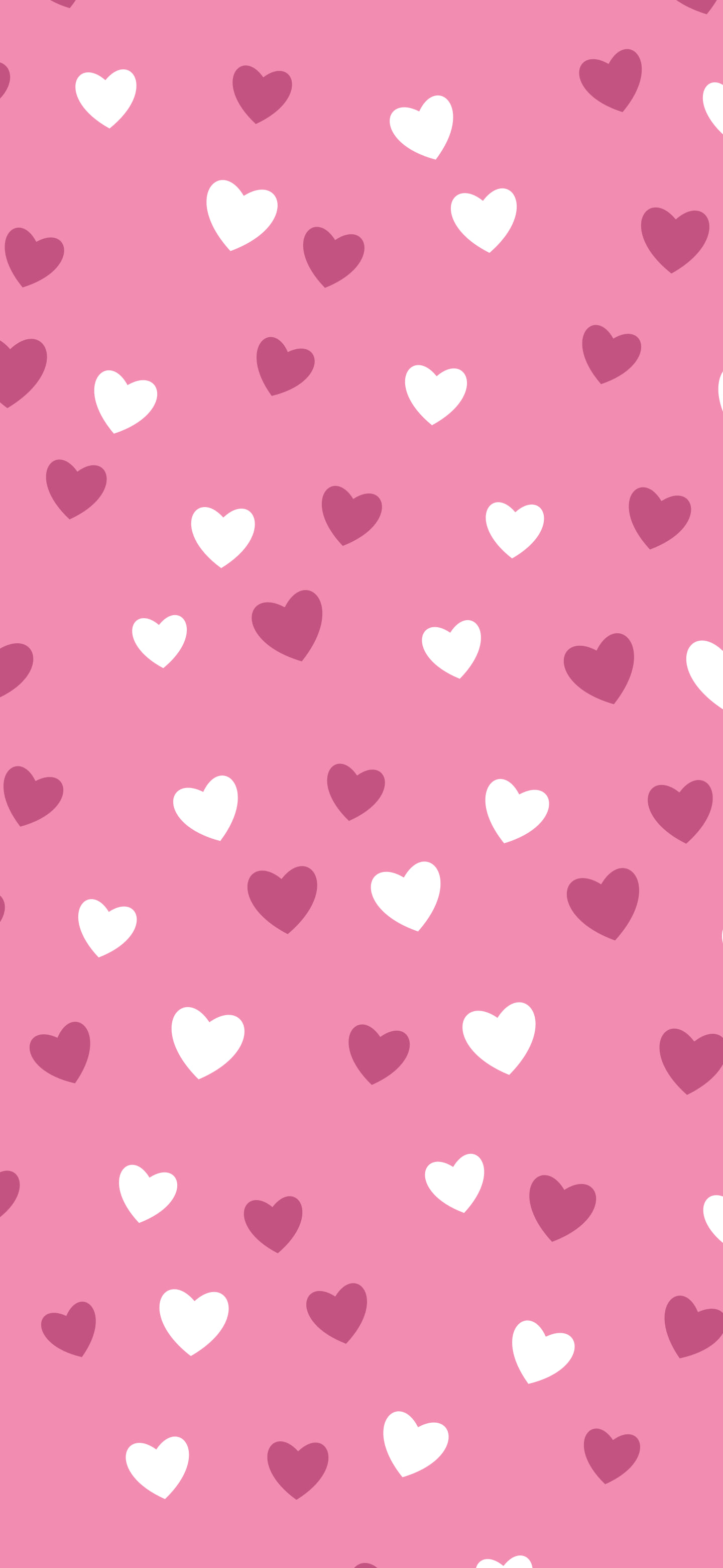 Pink Heart Pattern wallpaper for iPhone and Android