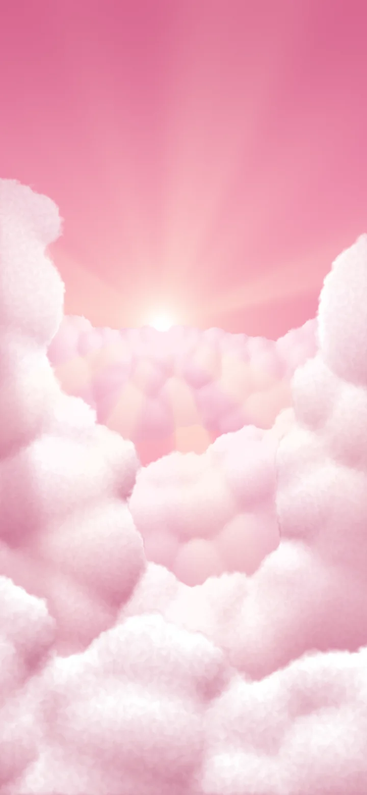 Pink Heavenly Clouds wallpaper for iPhone and Android