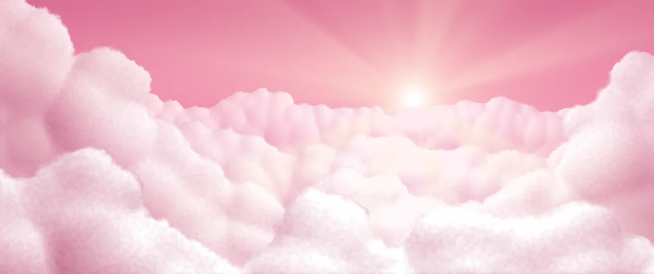 Pink Heavenly Clouds ultrawide wallpaper, 3440 × 1440