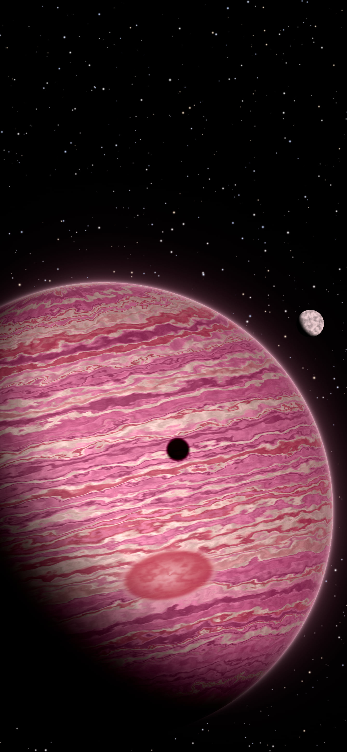 Pink Jupiter wallpaper for iPhone and Android