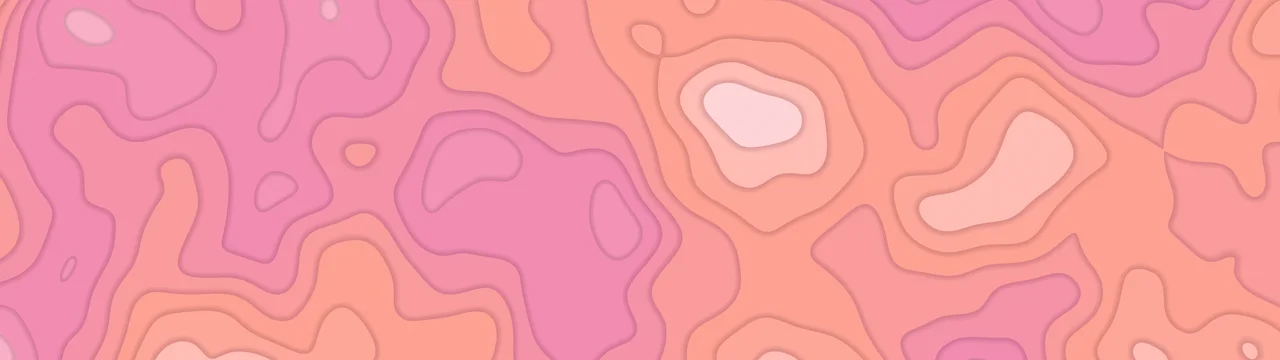 Pink Layered Topographic dual monitor wallpaper, 7680 × 2160