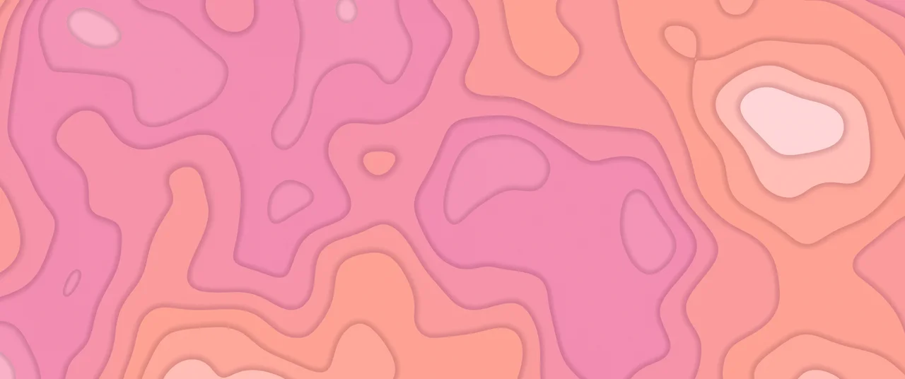 Pink Layered Topographic ultrawide wallpaper, 3440 × 1440