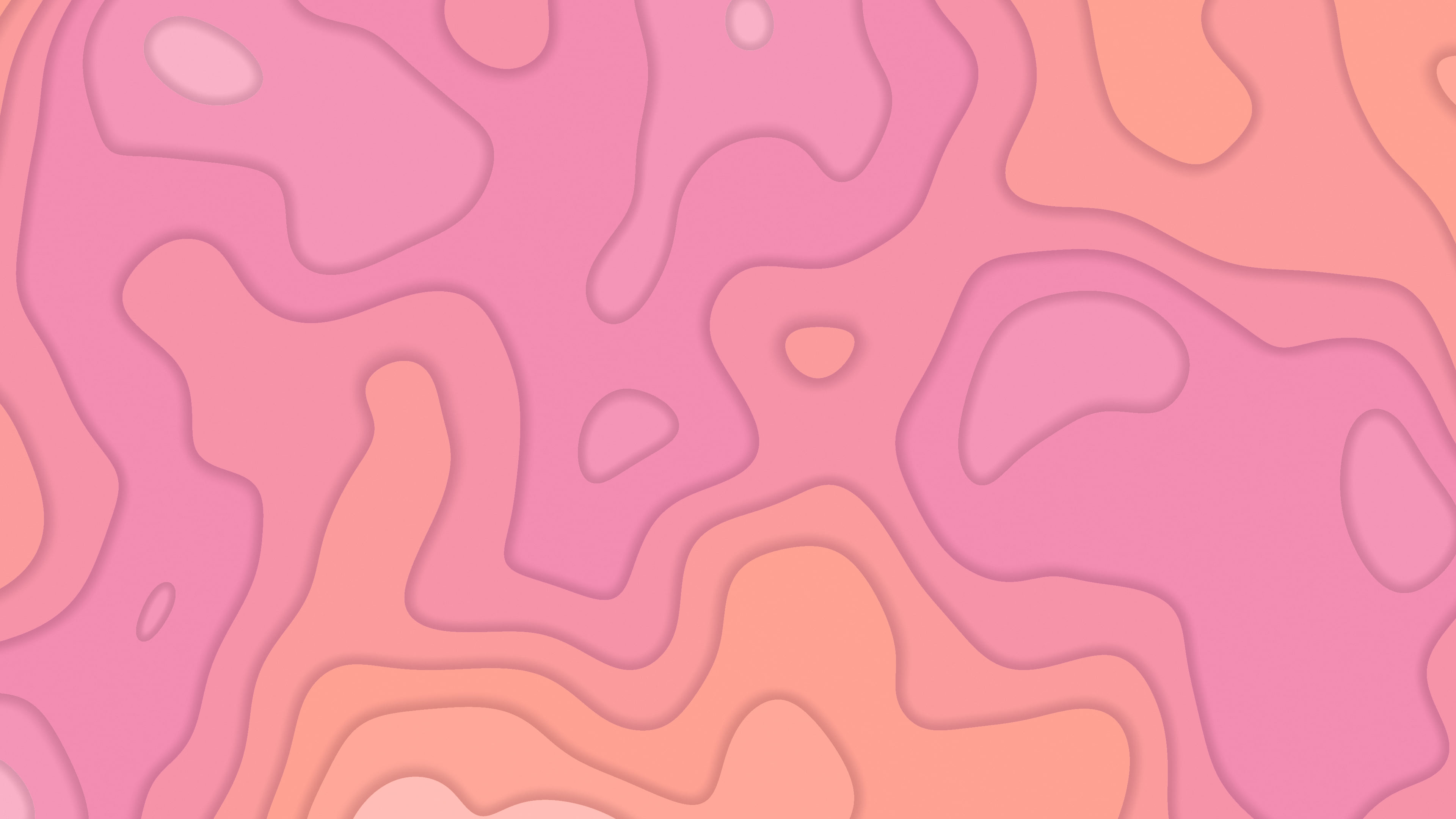 Pink Layered Topographic desktop wallpaper in 4K