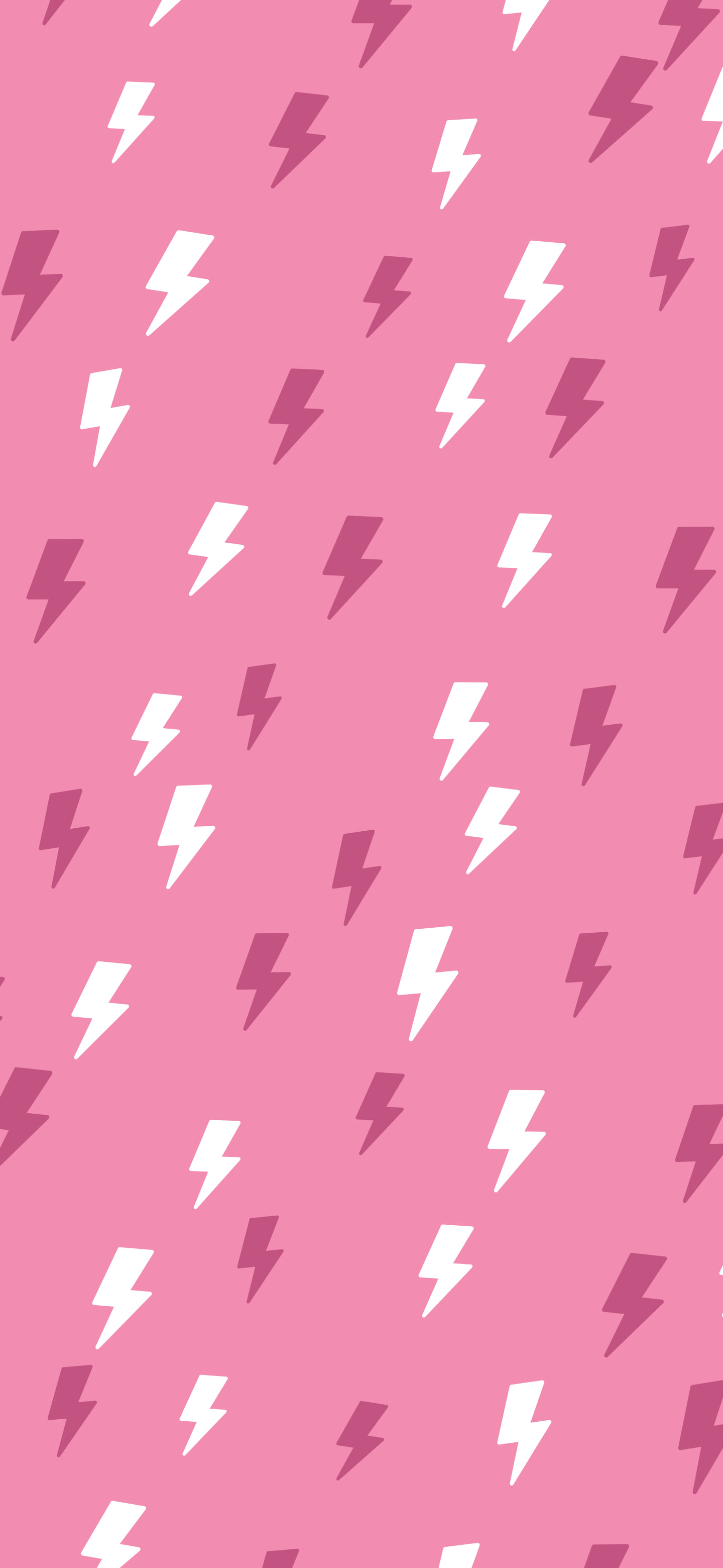 Pink Lightning Bolt Pattern wallpaper for iPhone and Android