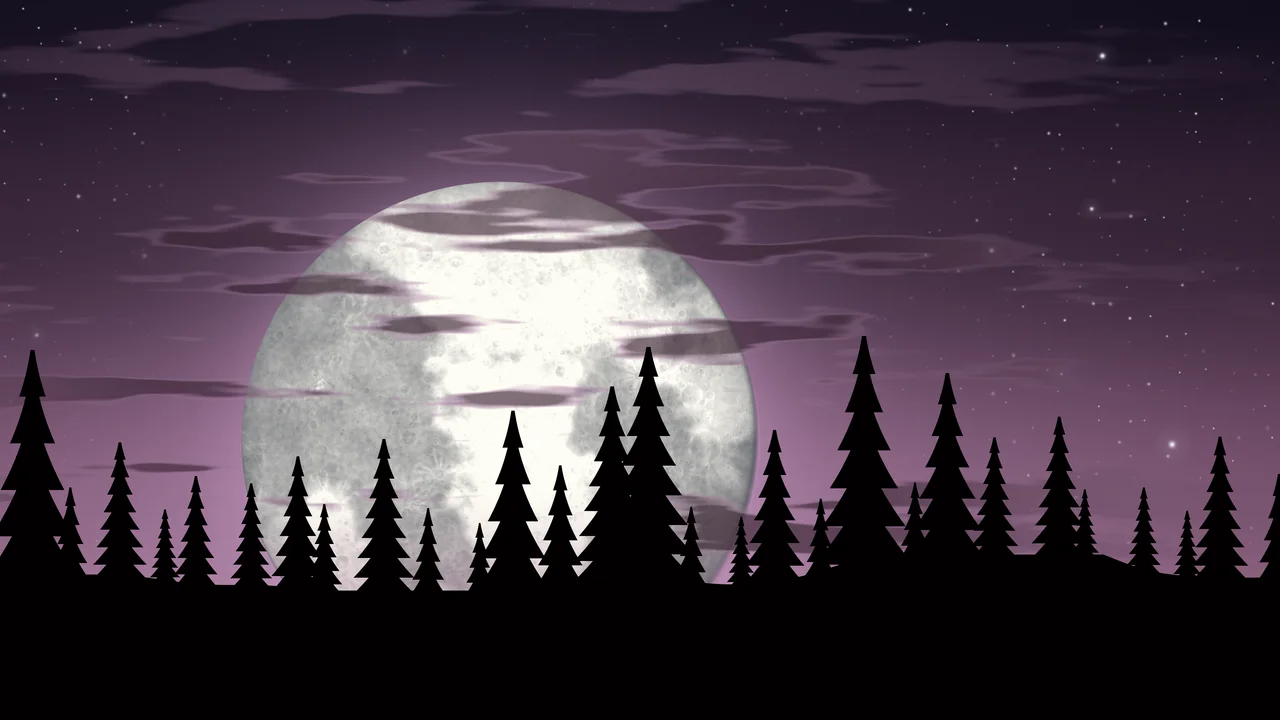 Pink Moonrise desktop wallpaper in 4K