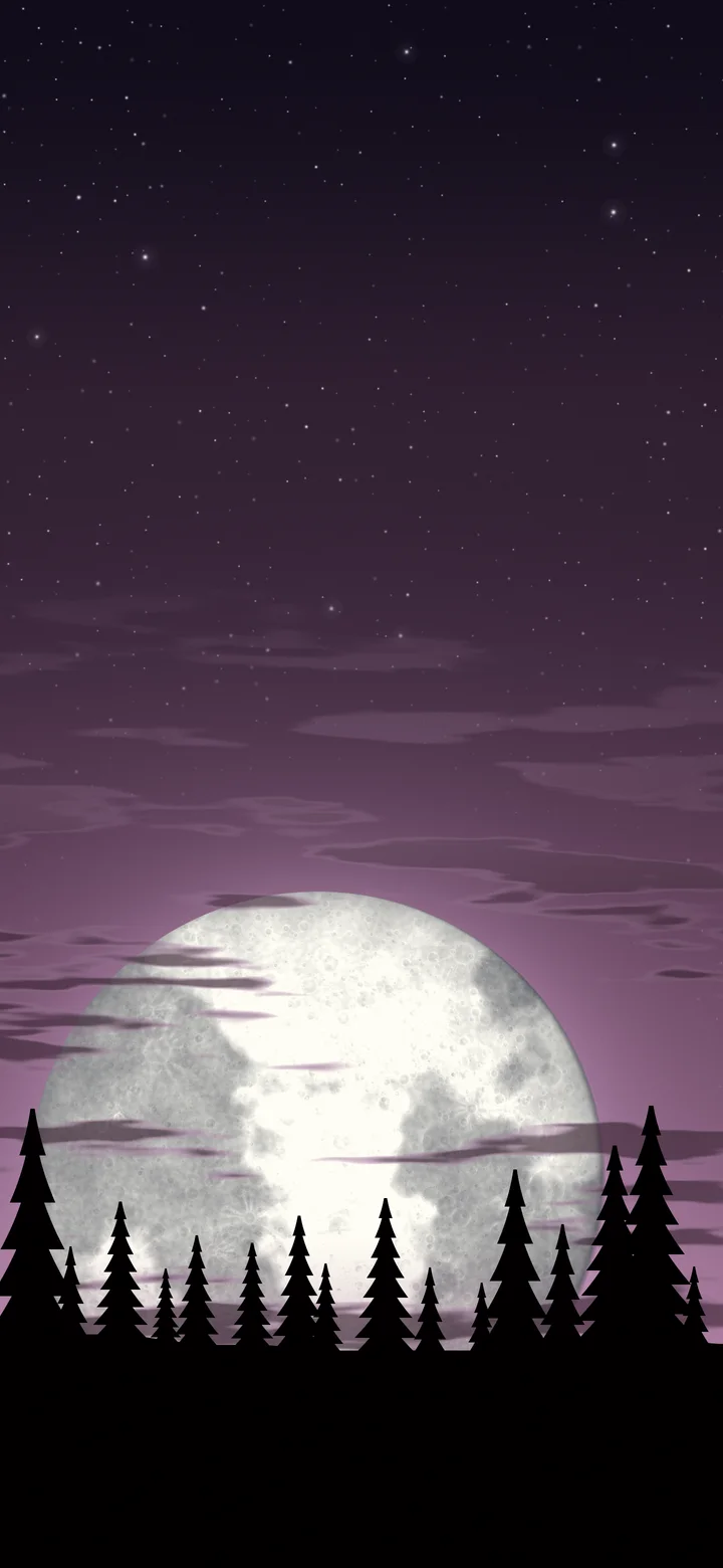 Pink Moonrise wallpaper for iPhone and Android