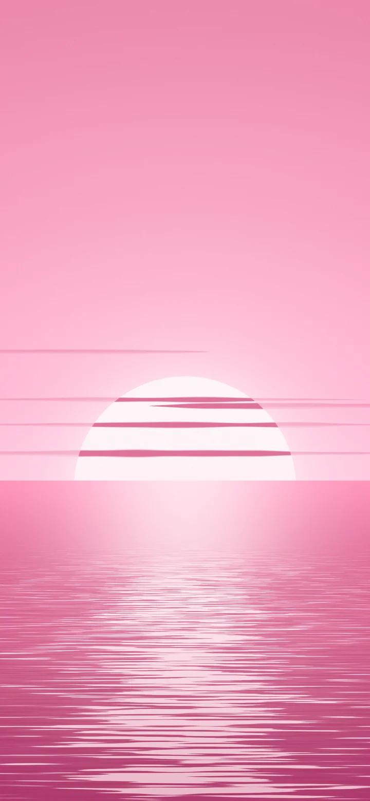 Pink Ocean Sunrise wallpaper for iPhone and Android