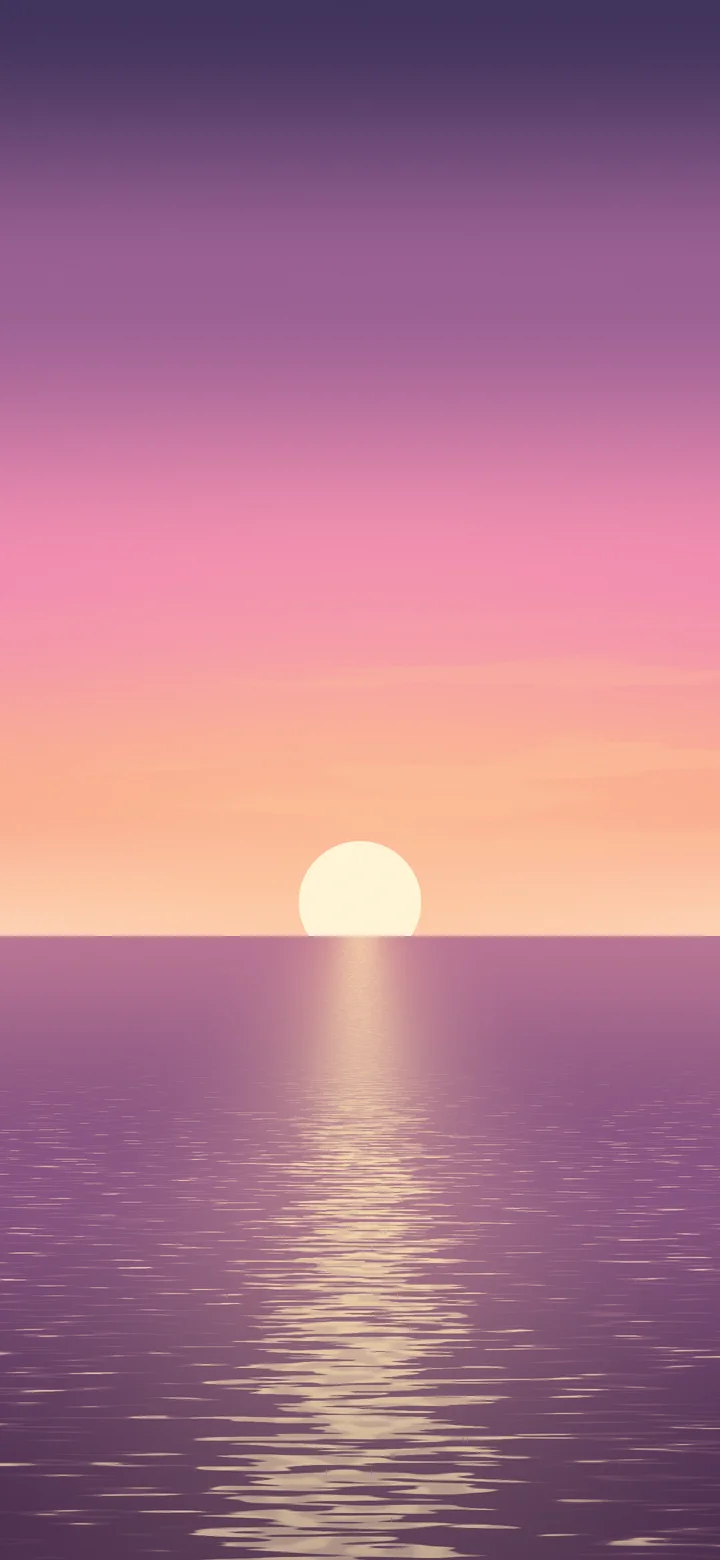 Pink Ocean Sunset wallpaper for iPhone and Android