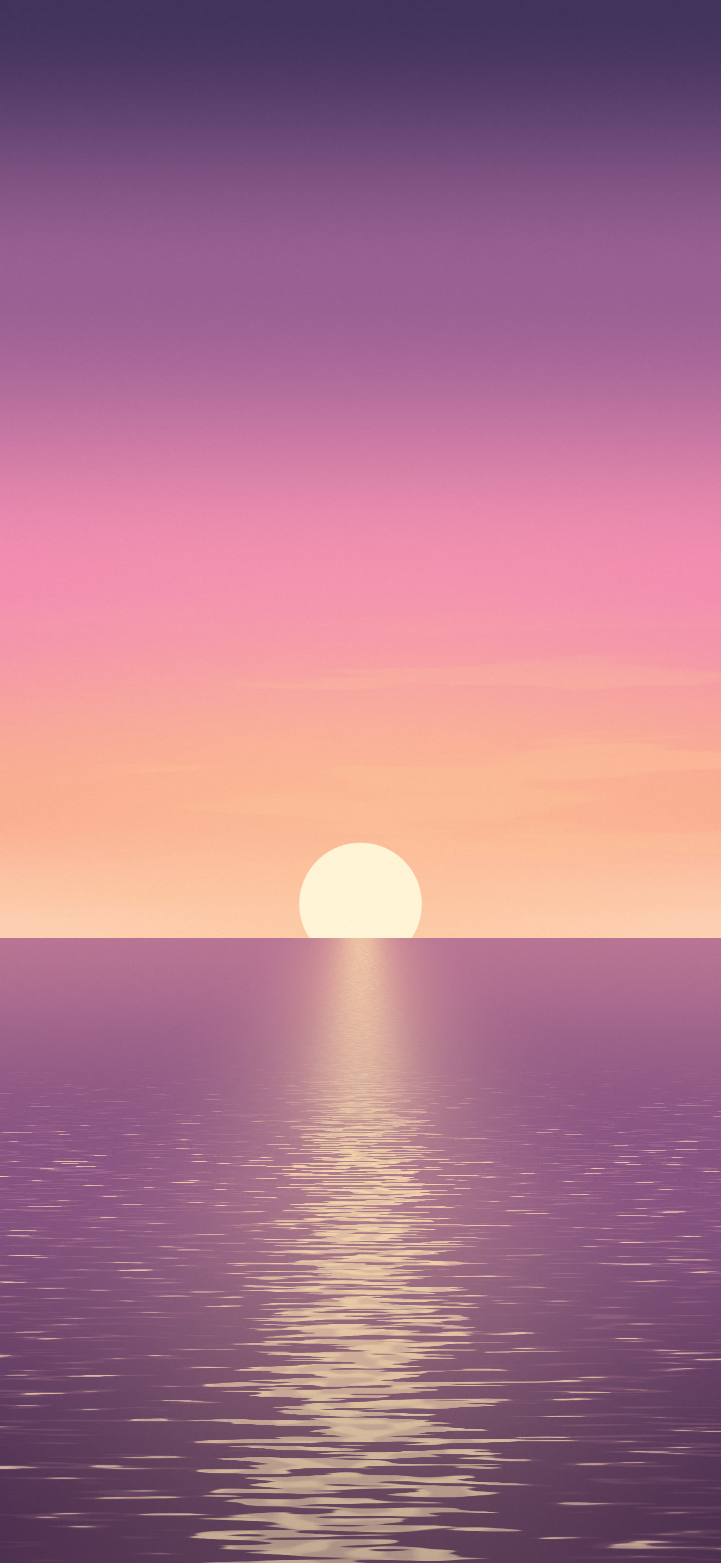 Pink Ocean Sunset wallpaper for iPhone and Android