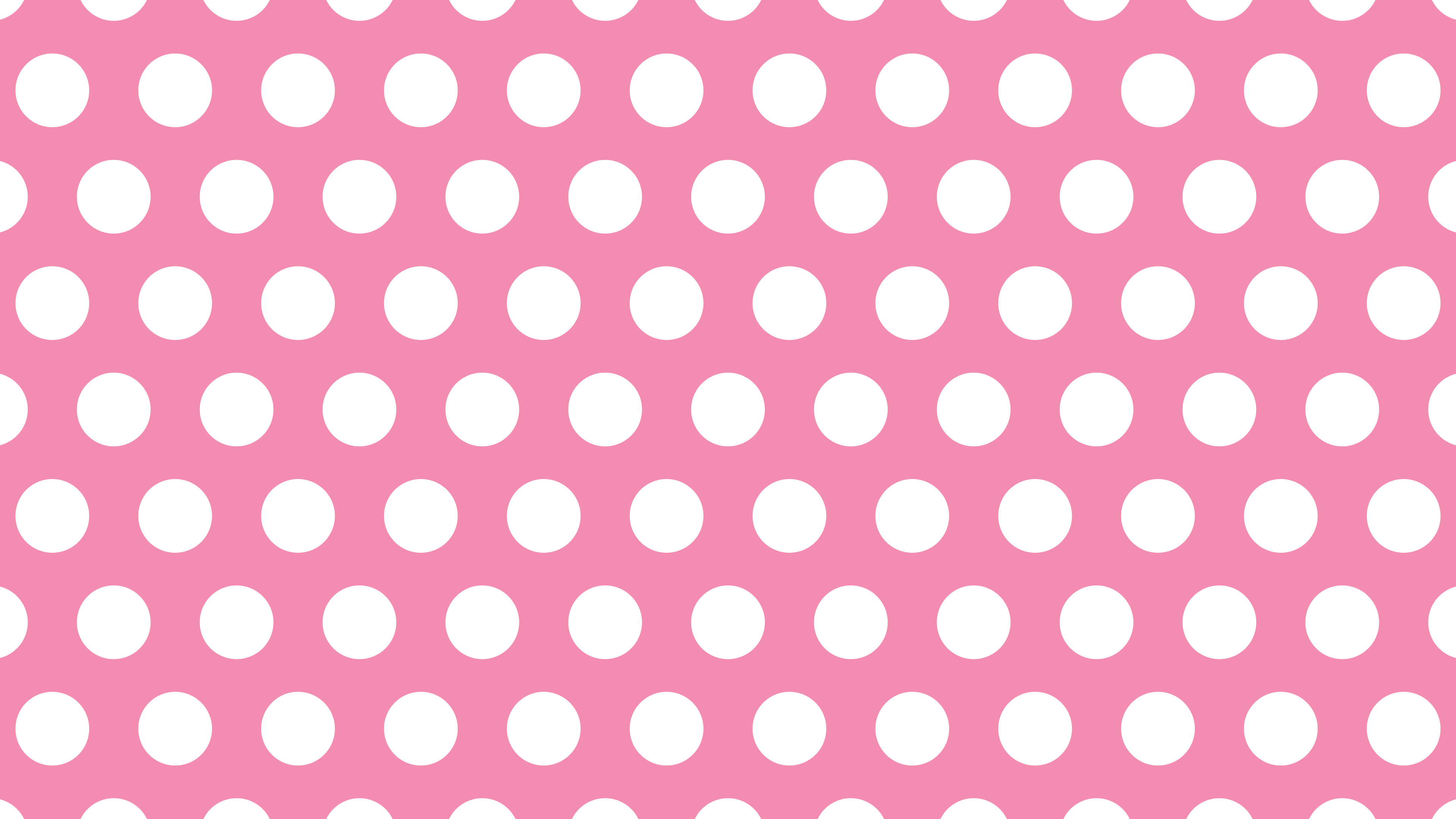 Pink Polka Dot desktop wallpaper in 4K