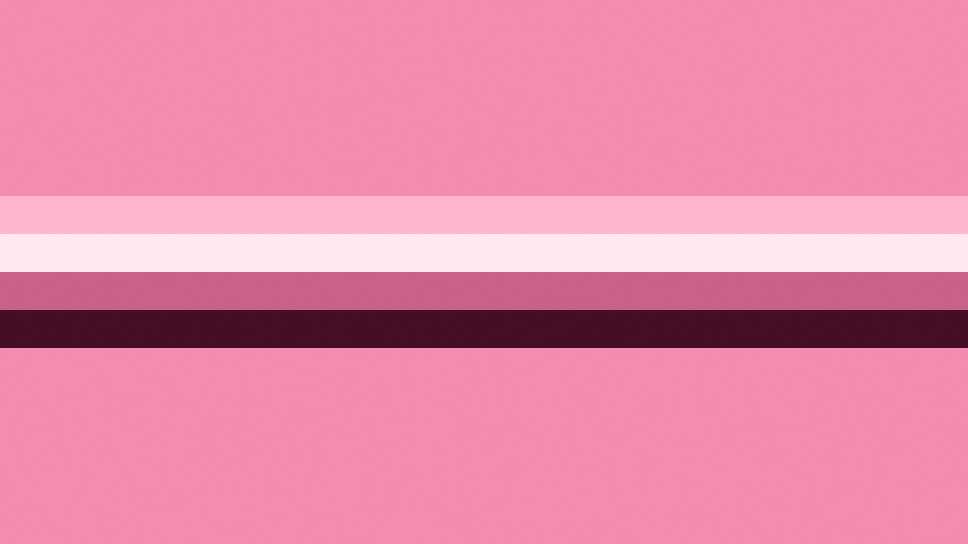 Pink Retro Stripe desktop wallpaper in 4K
