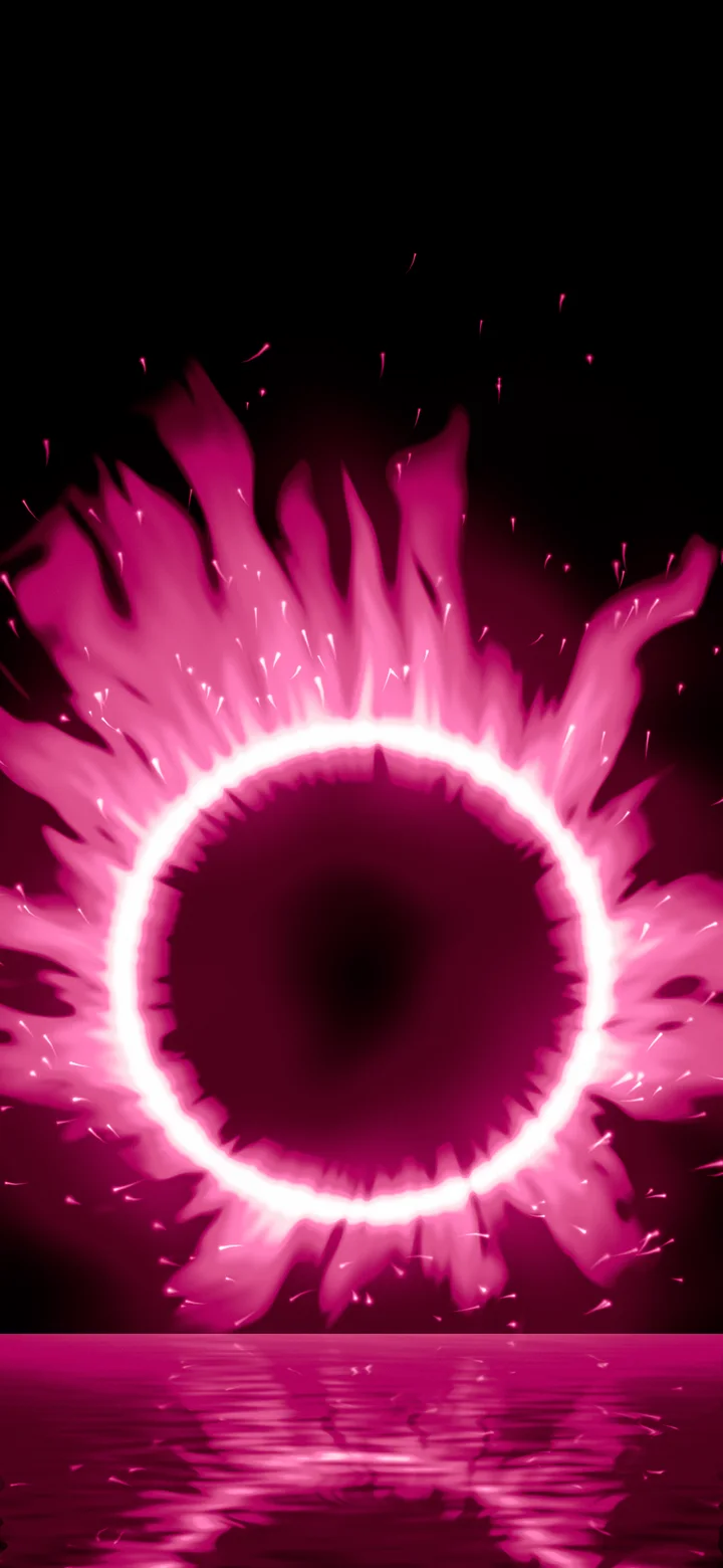 Pink Ring of Fire wallpaper for iPhone and Android
