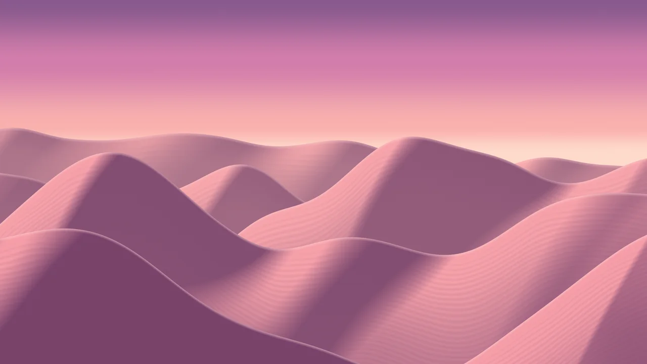 Pink Sand Dunes desktop wallpaper in 4K