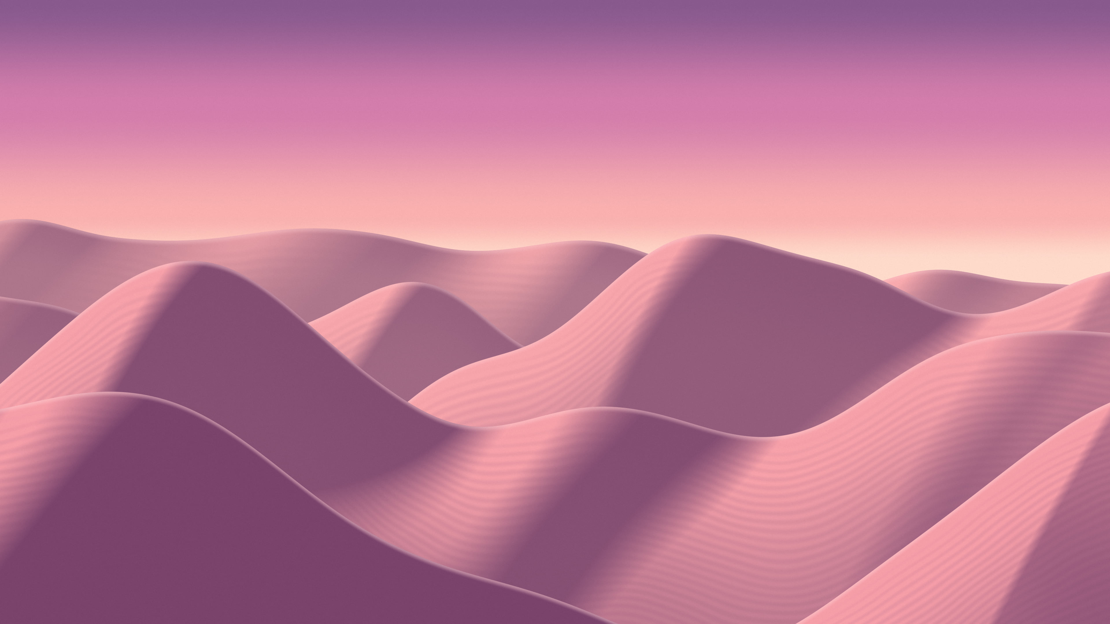Pink Sand Dunes desktop wallpaper in 4K