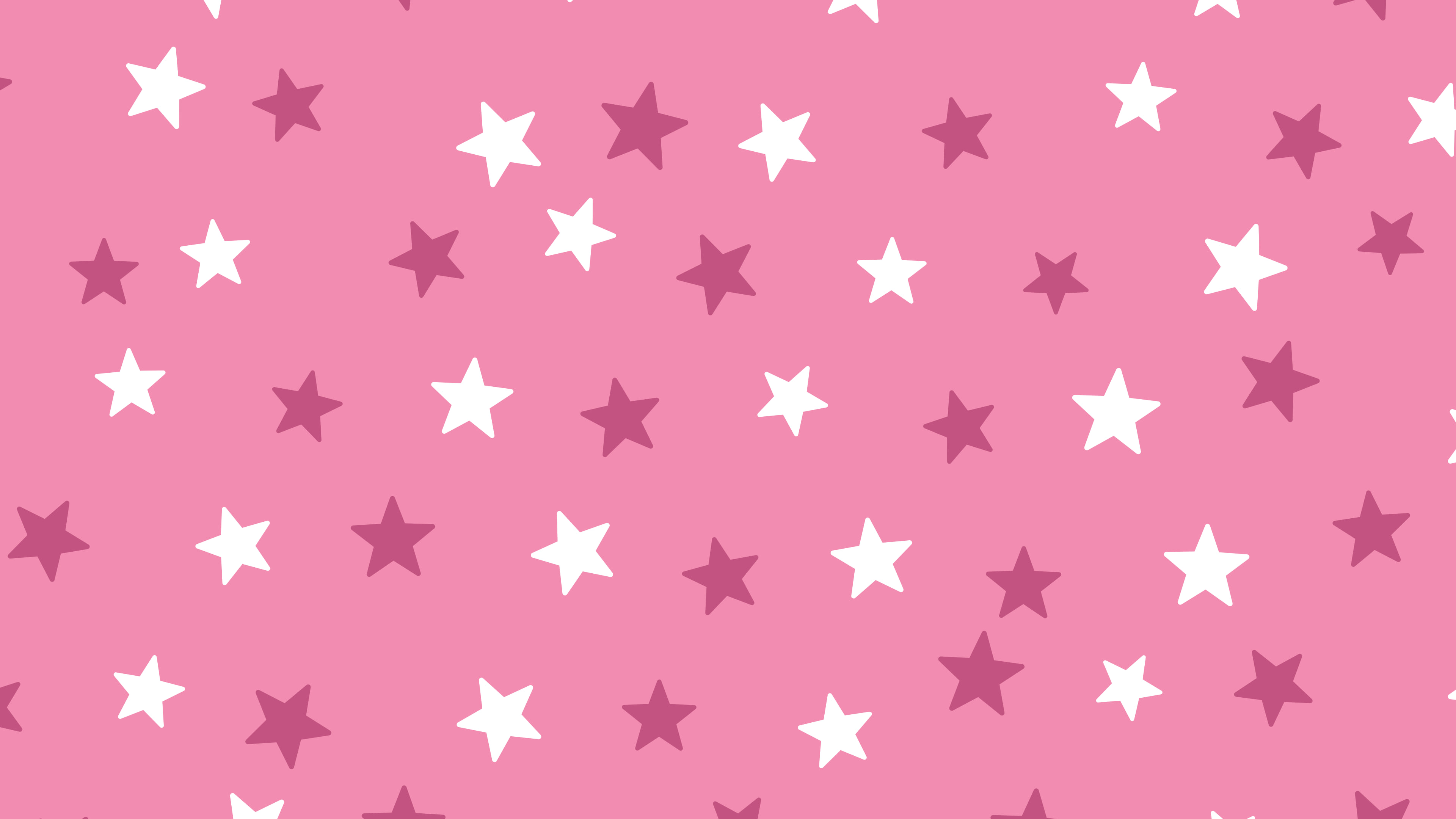 Pink Star Pattern desktop wallpaper in 4K