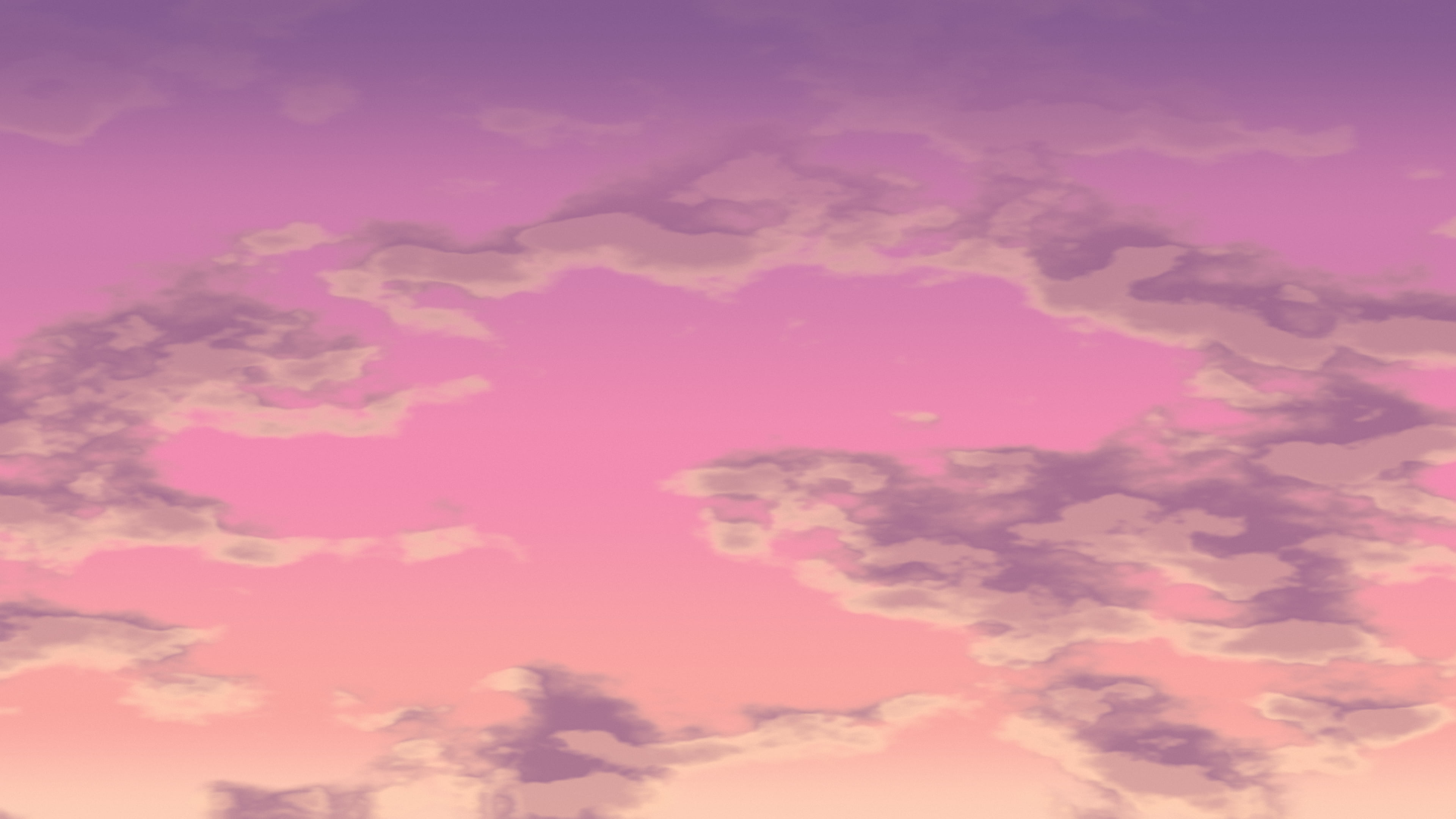 Pink Sunset Clouds desktop wallpaper in 4K