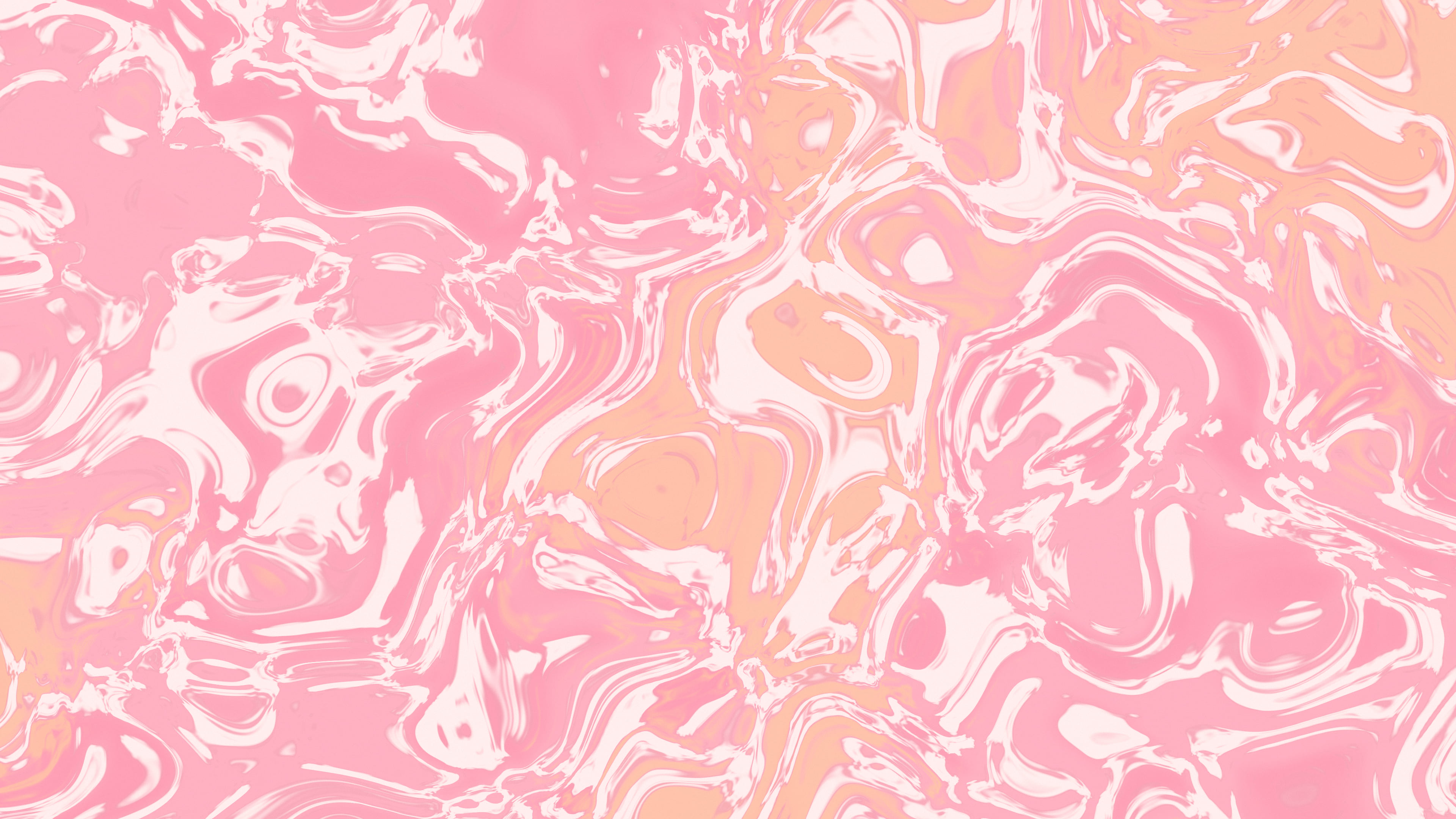 Pink Sunset Liquid Marble desktop wallpaper in 4K
